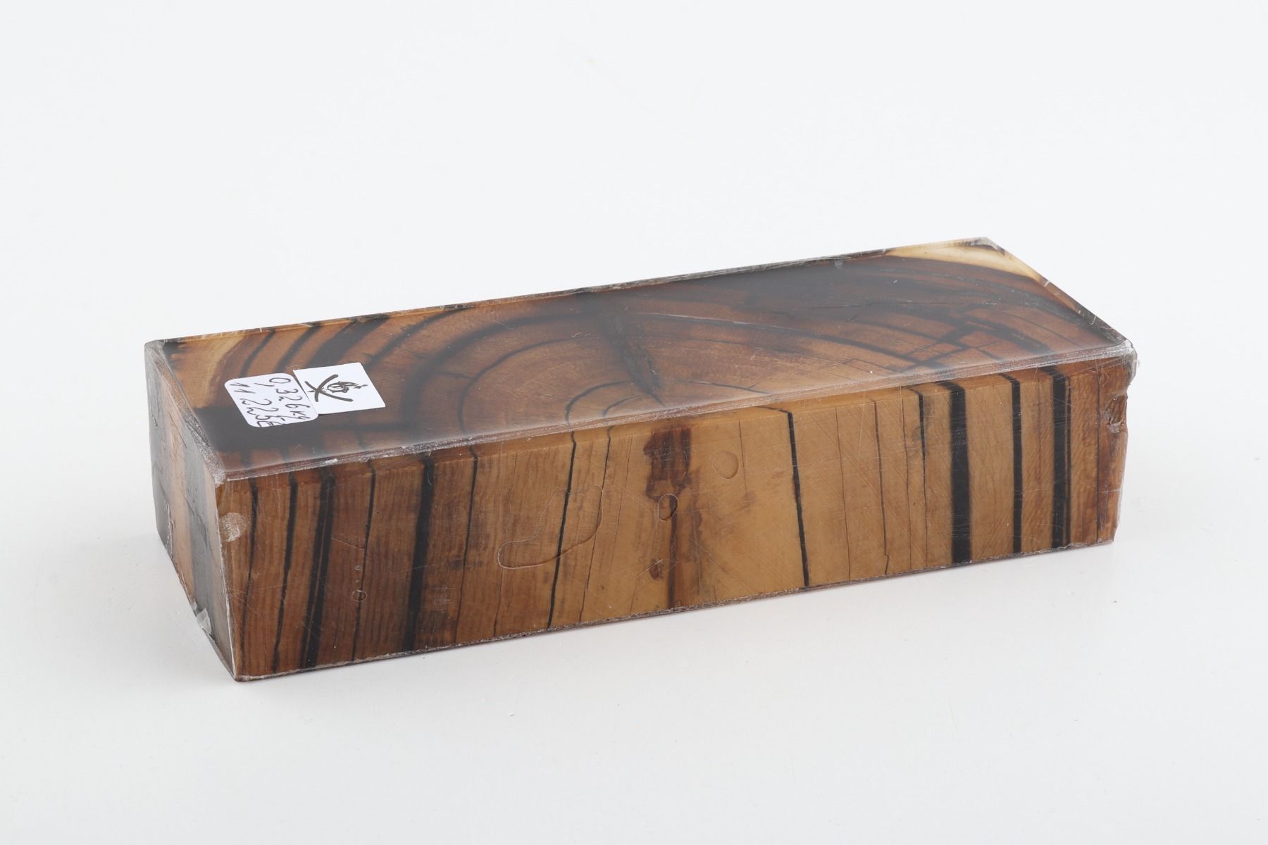 Stabilised mammoth ivory block