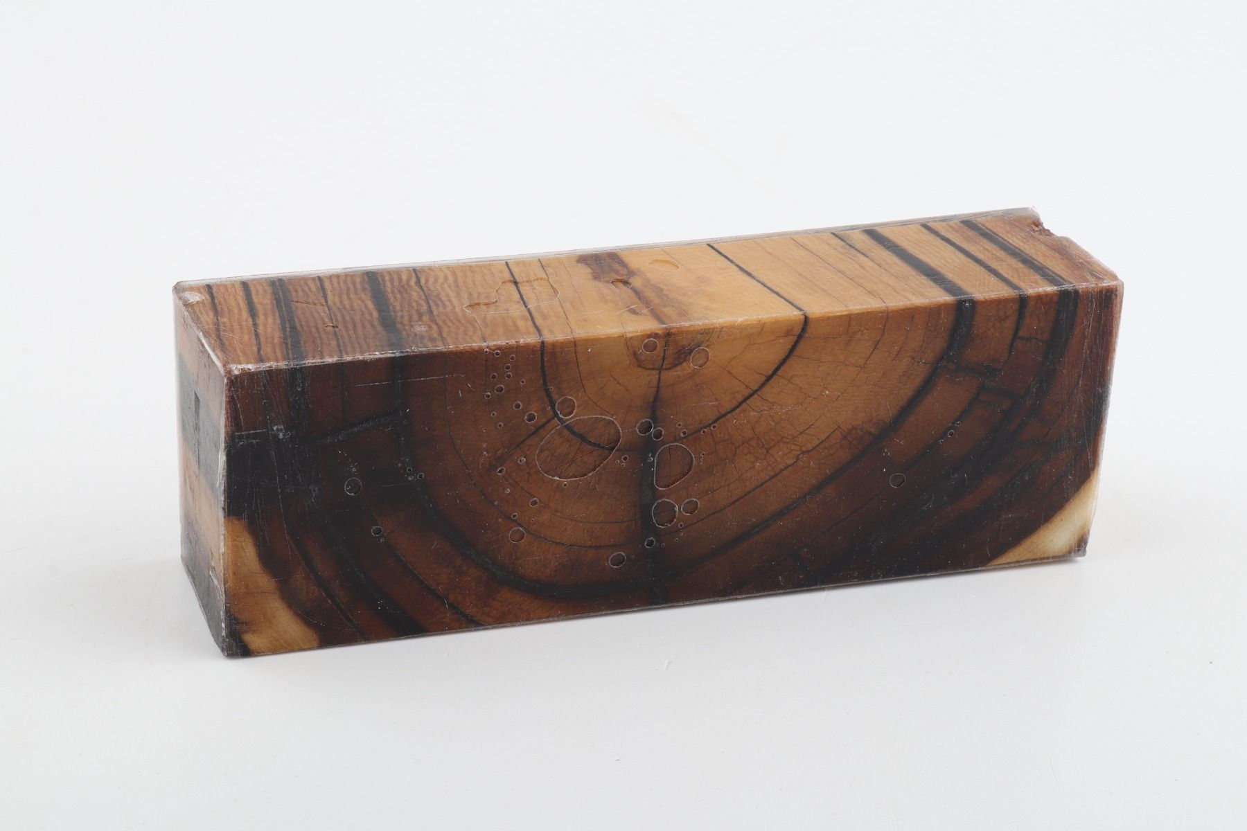 Stabilised mammoth ivory block