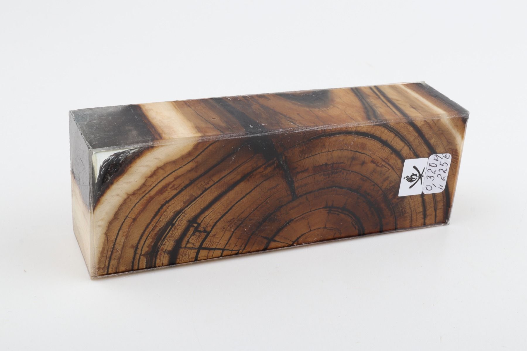 Stabilized mammoth ivory block