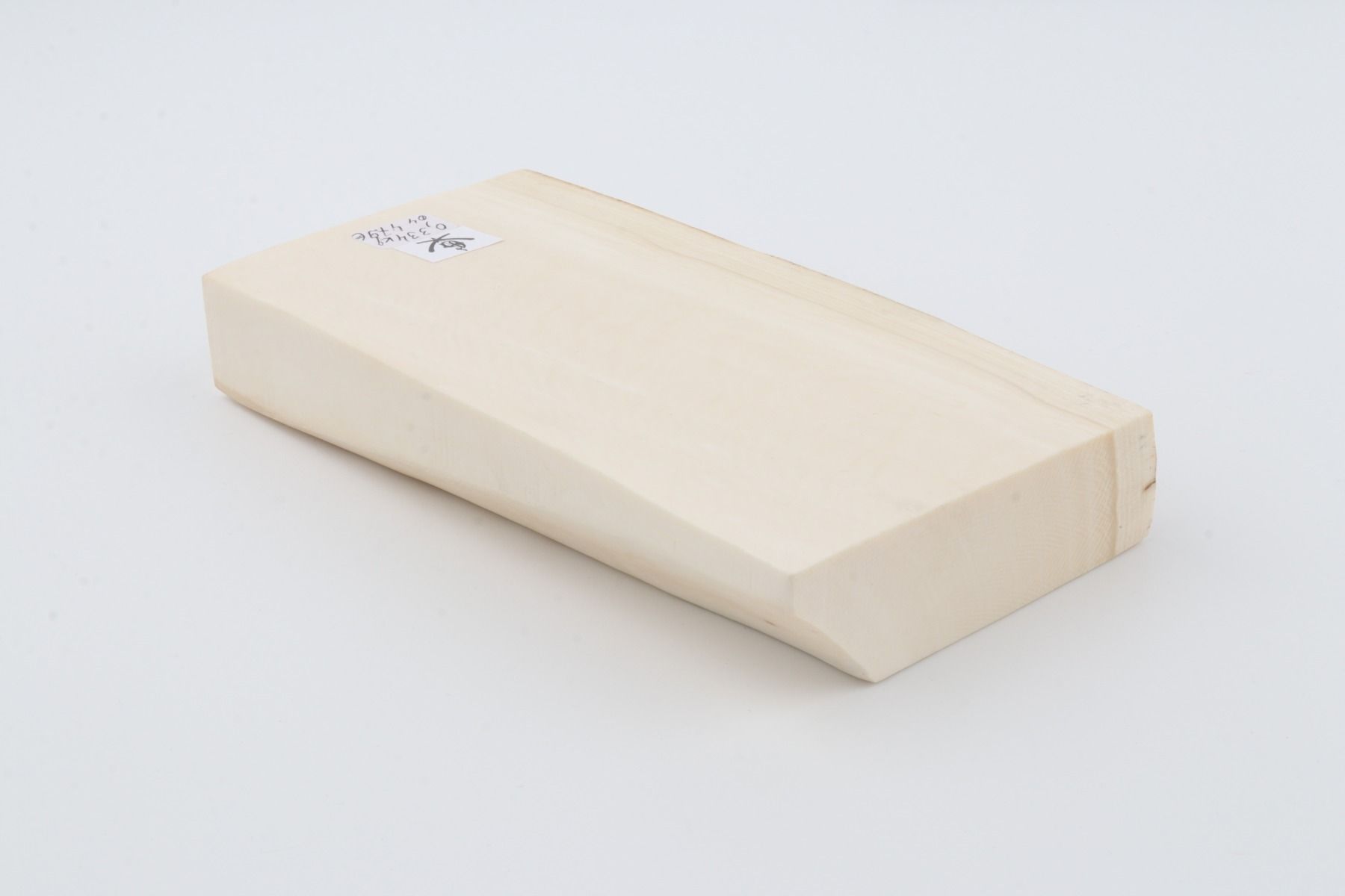 White mammoth ivory segment