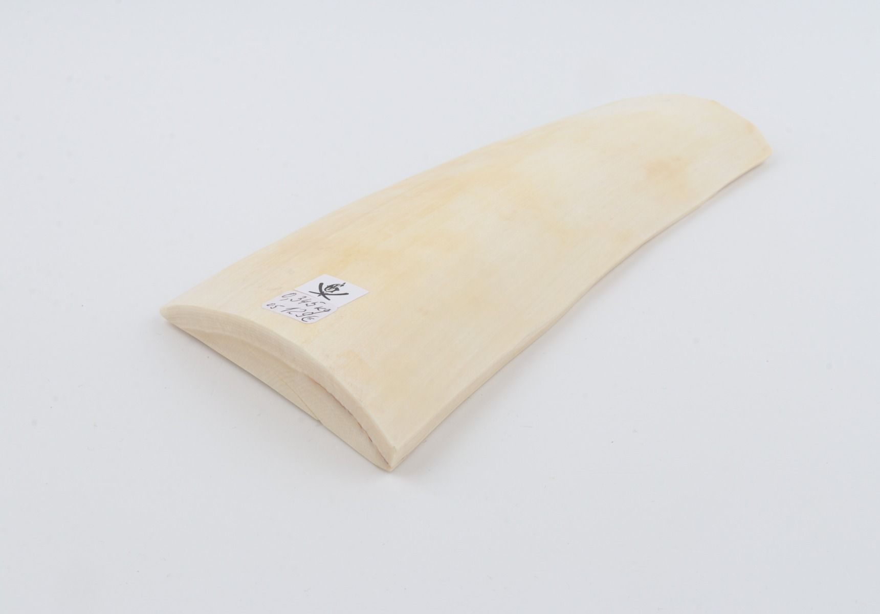 White mammoth ivory piece