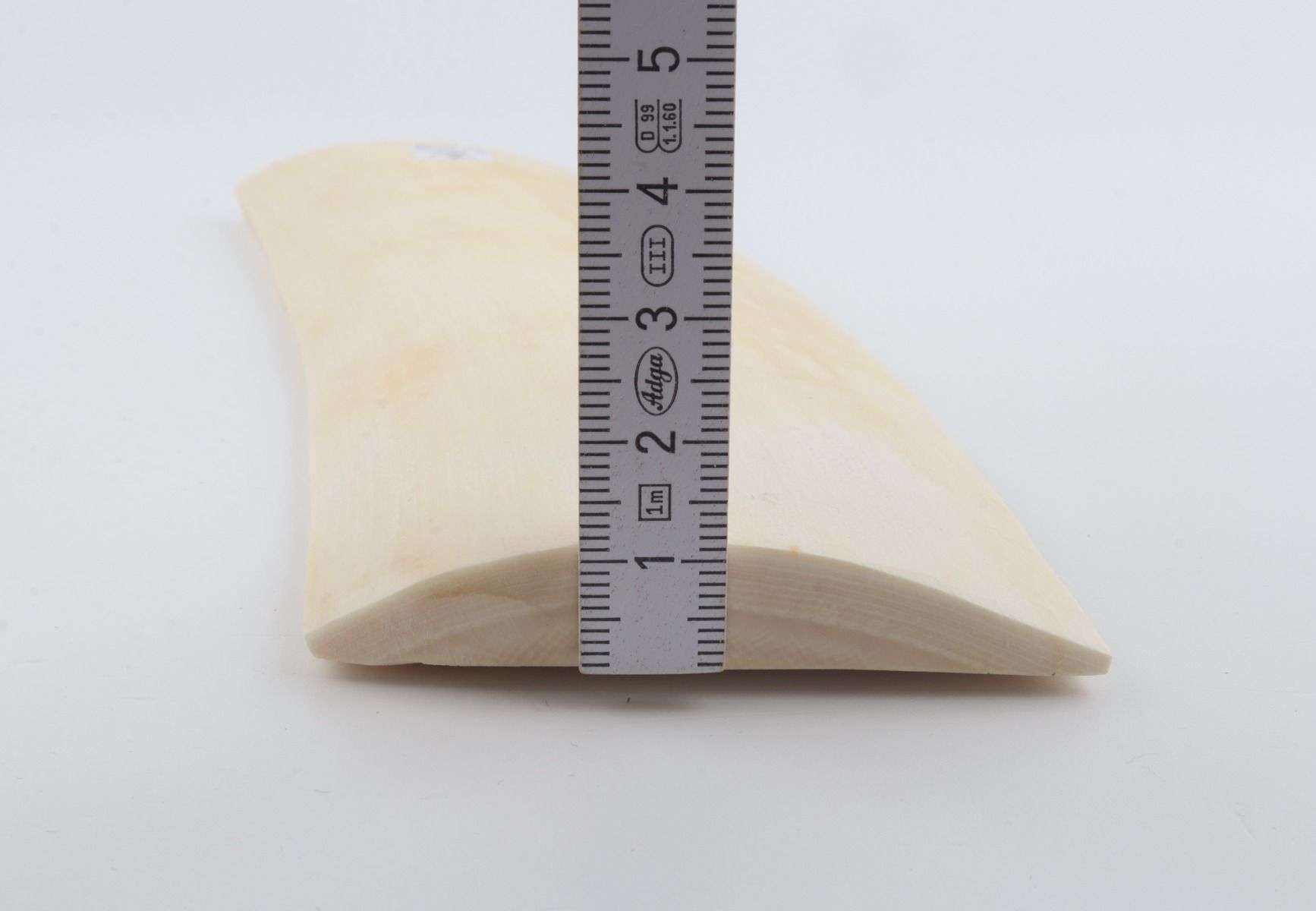 White mammoth ivory piece
