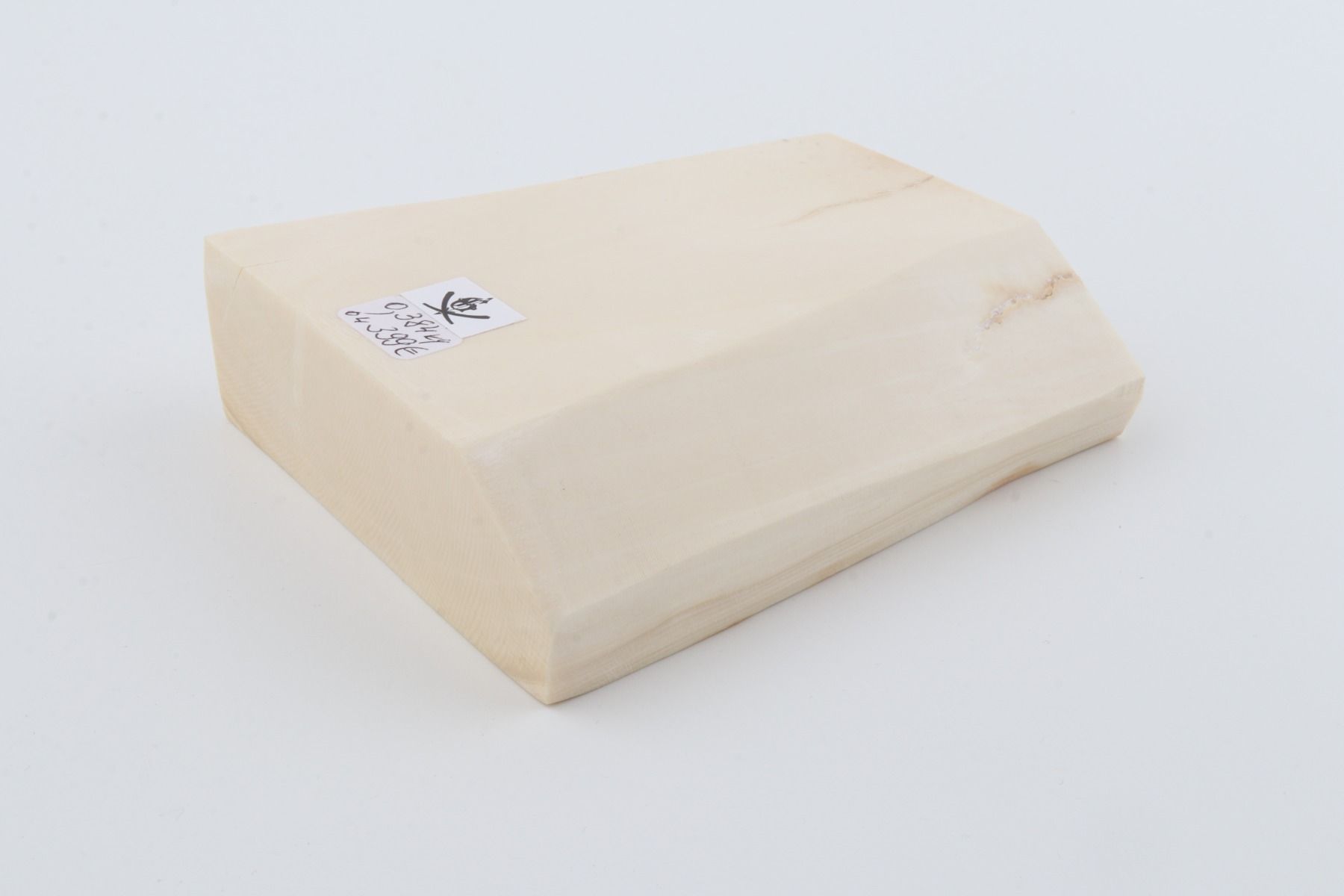 White mammoth ivory segment