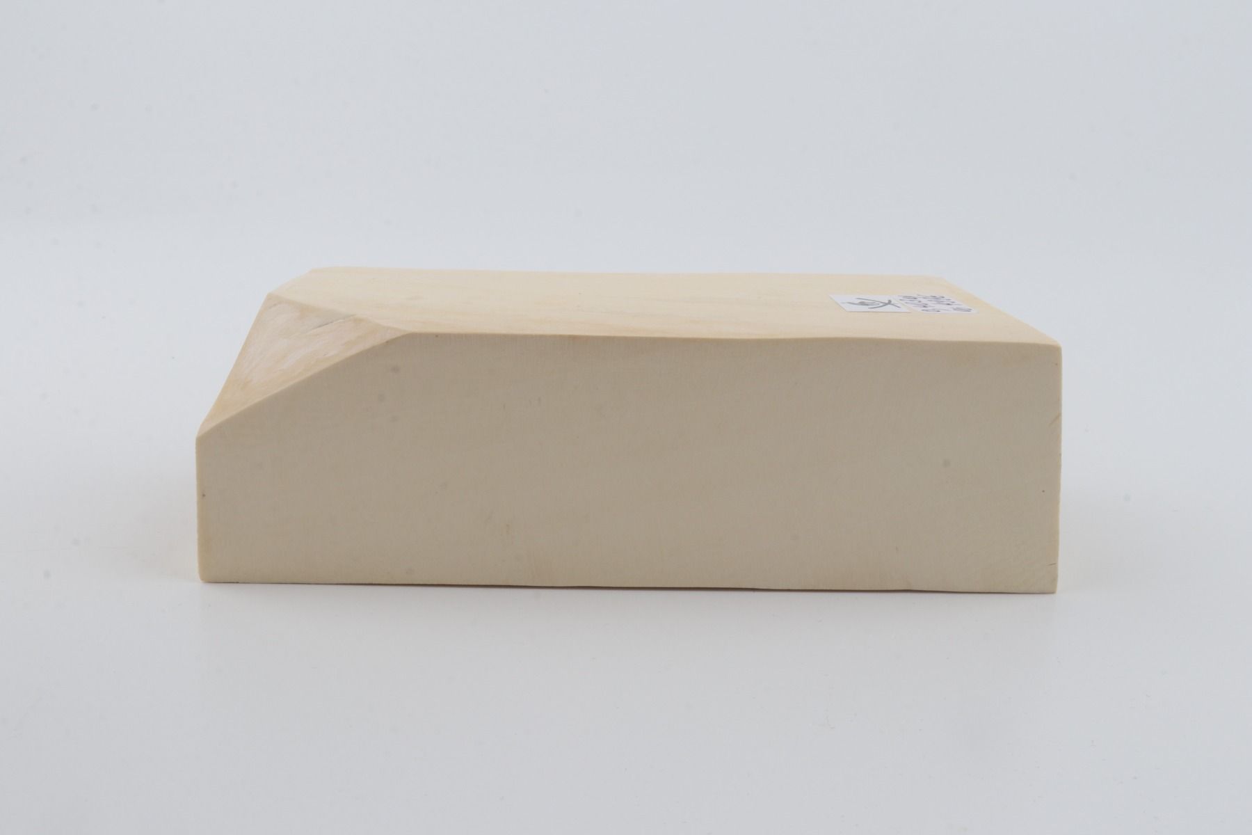 White mammoth ivory segment