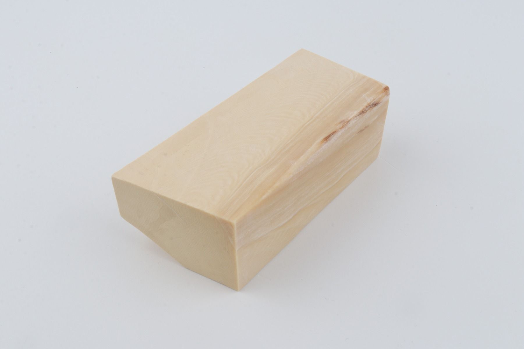 White mammoth ivory segment