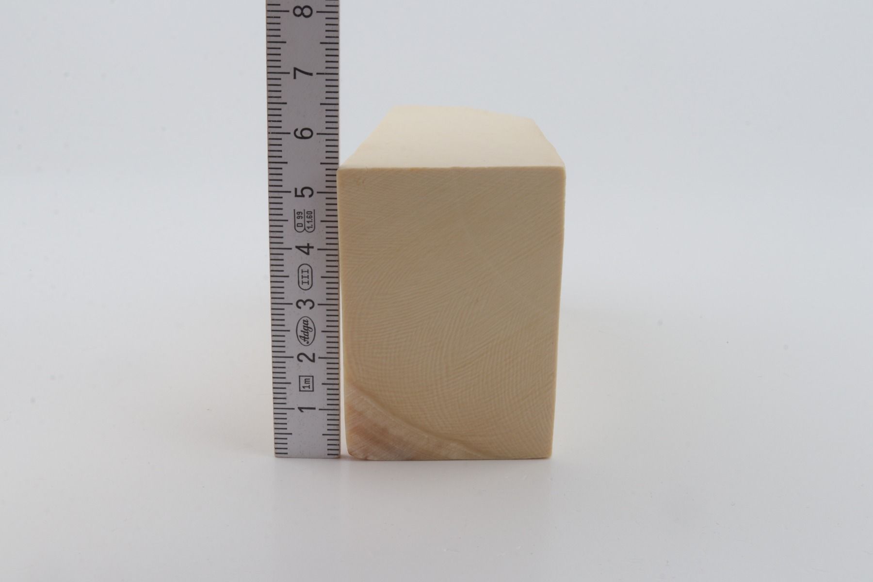 White mammoth ivory segment