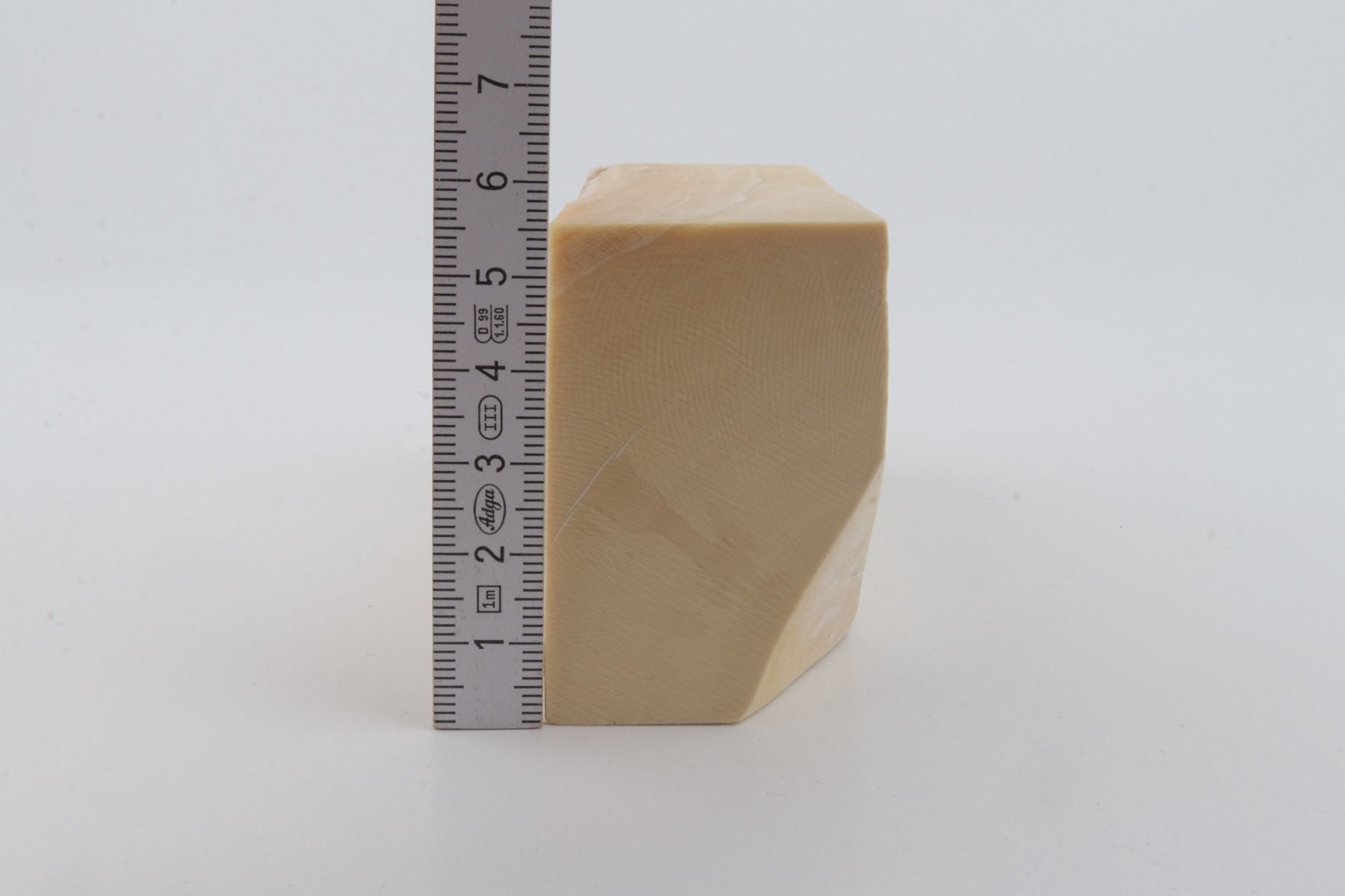 White mammoth ivory segment