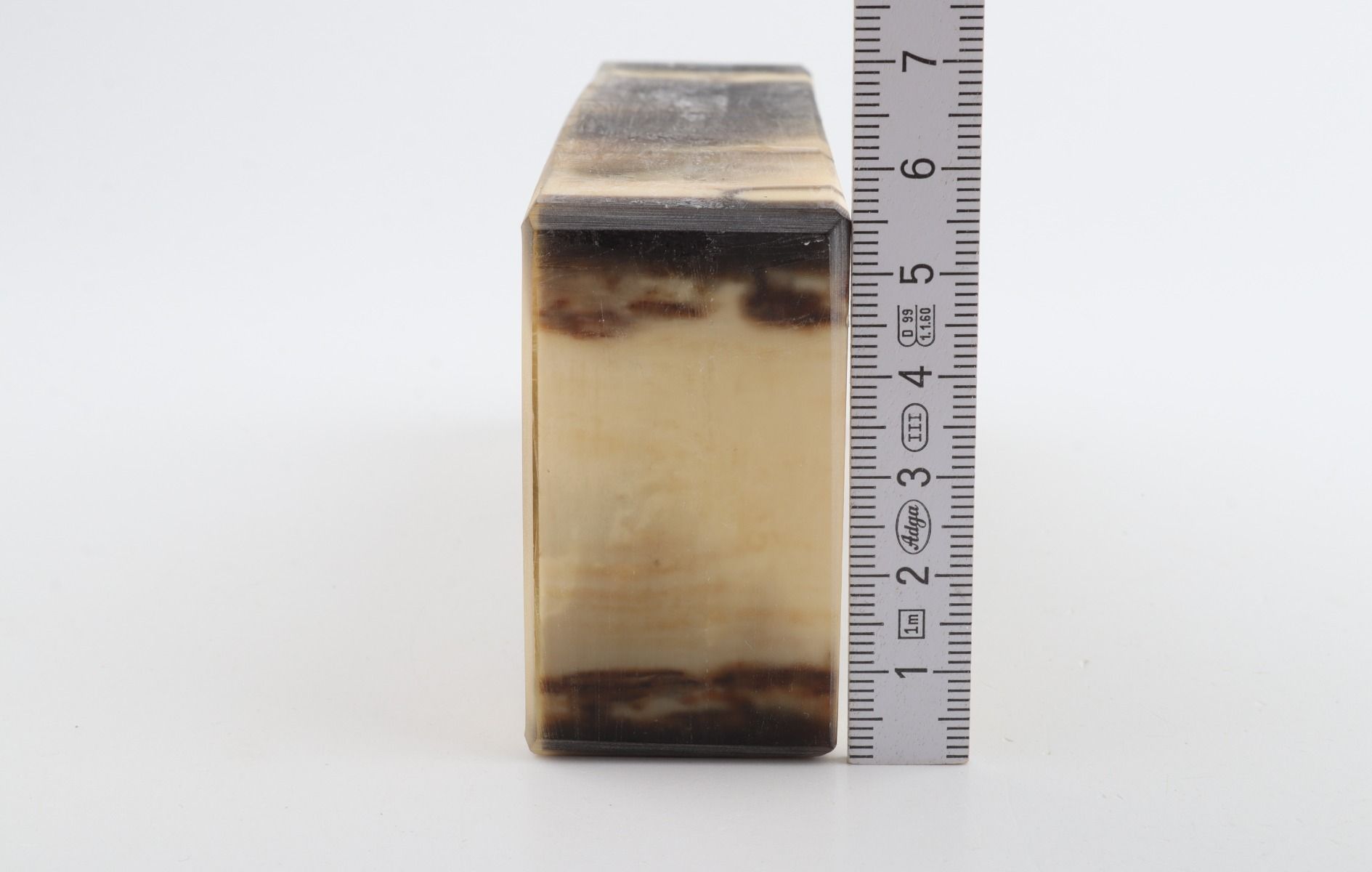 Stabilised mammoth ivory block