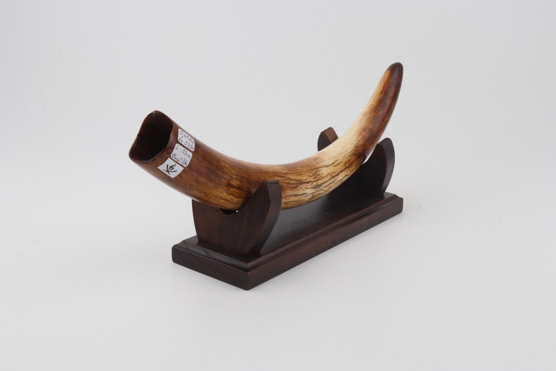 Restored mammoth tusk