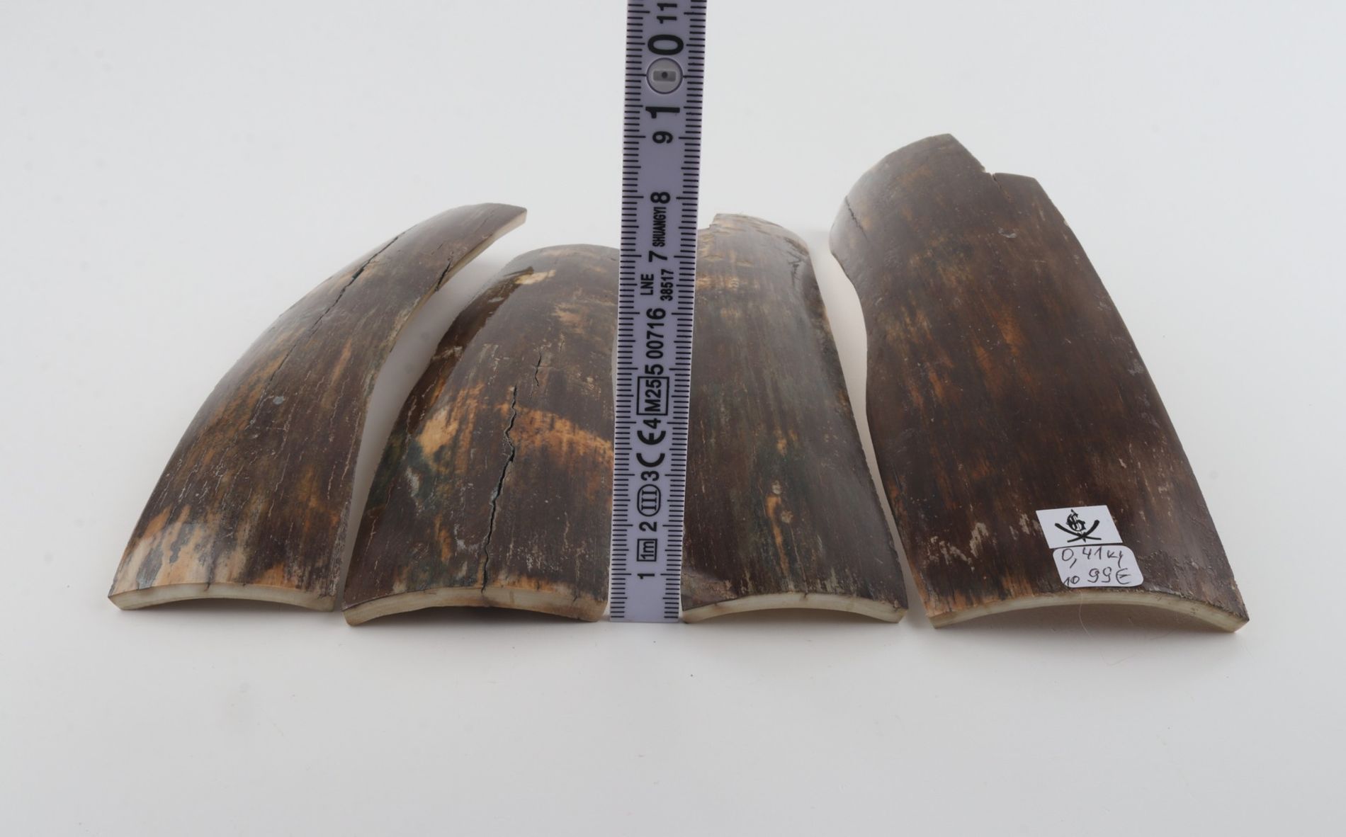 Brown mammoth bark pieces