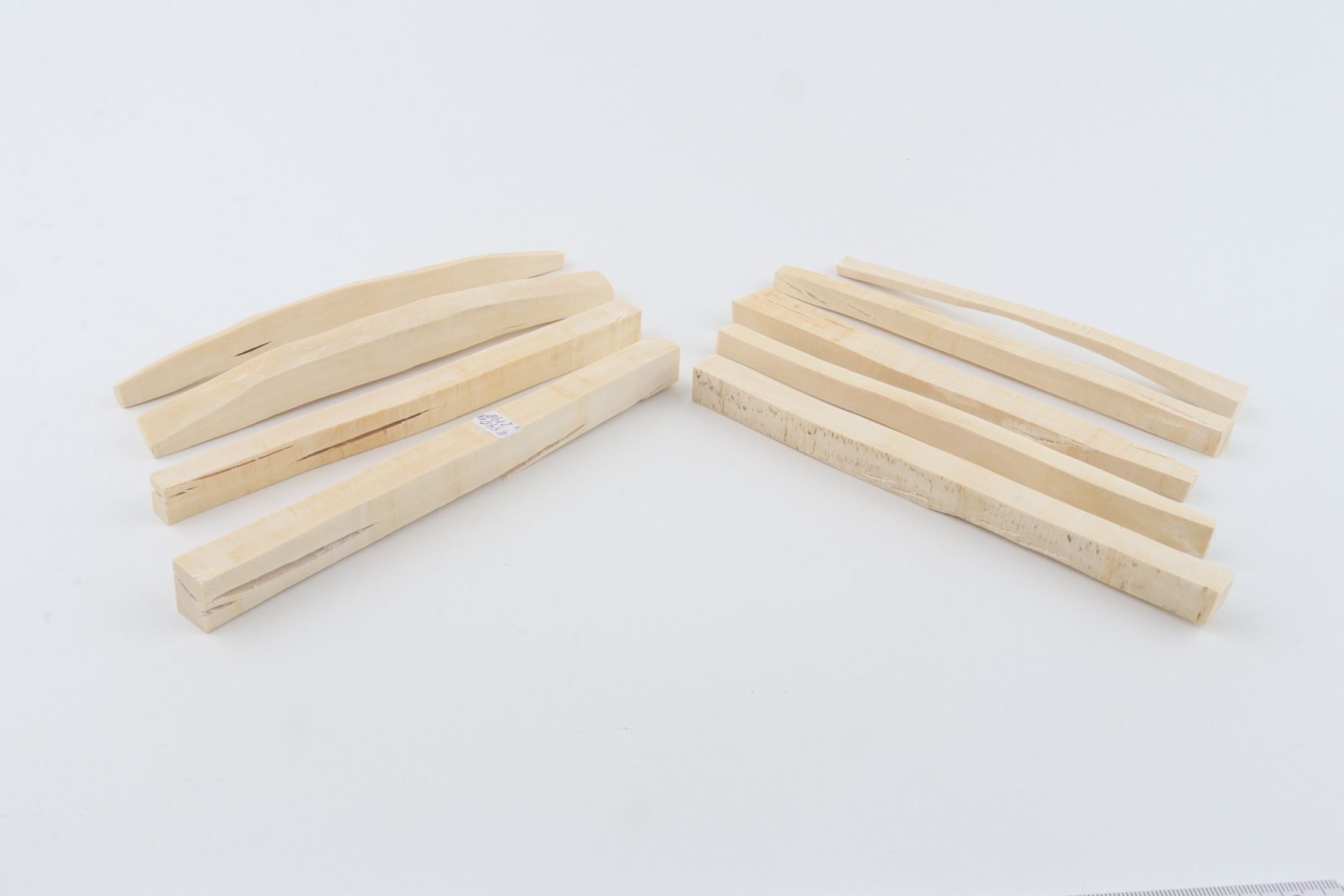 White mammoth ivory segments
