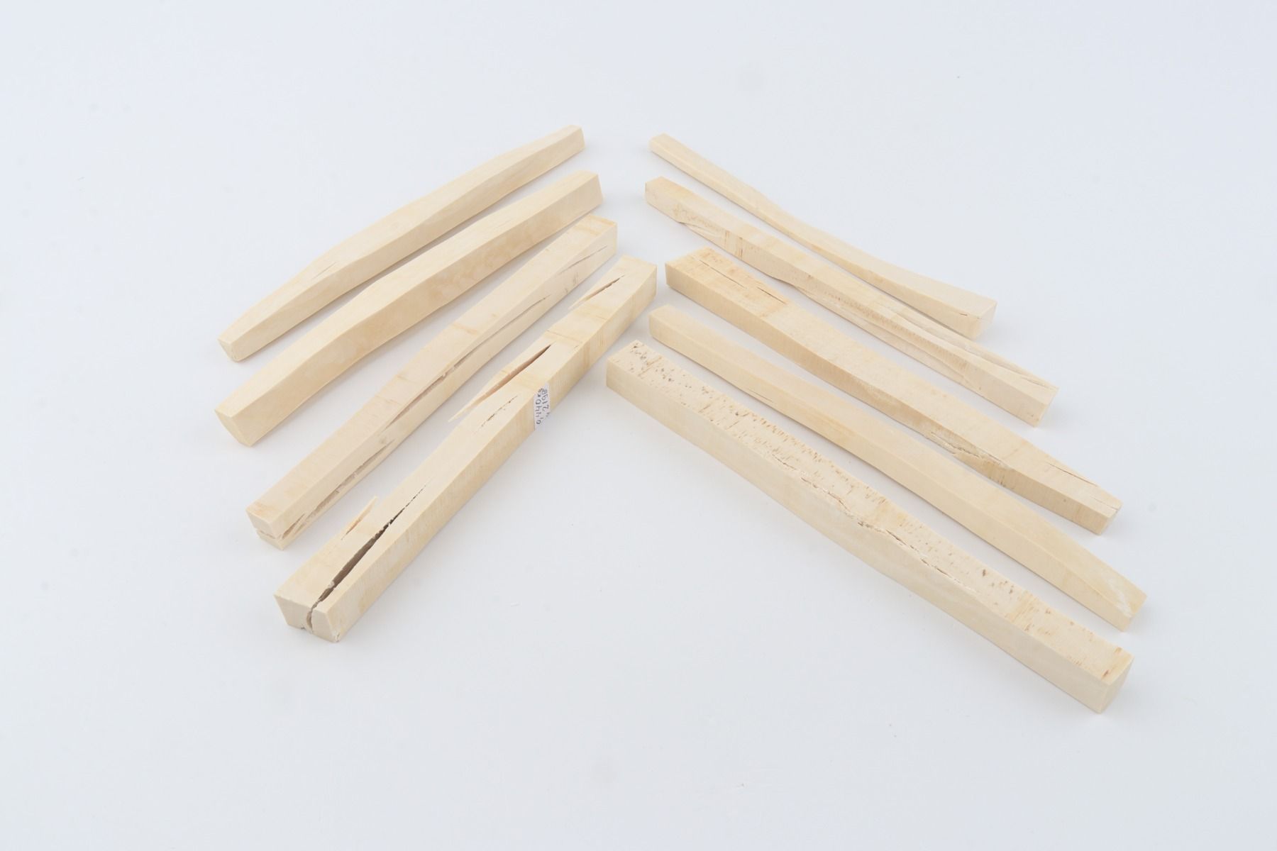 White mammoth ivory segments