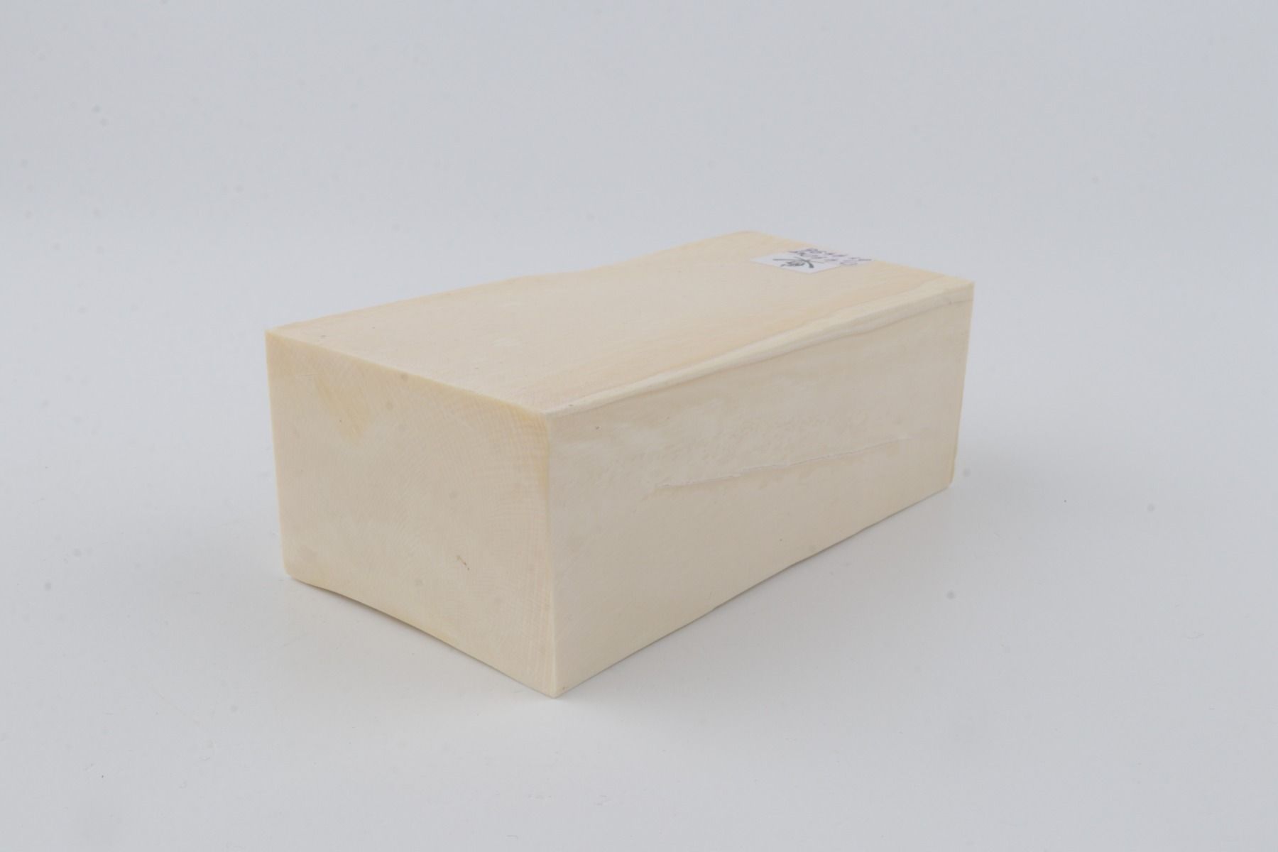 White mammoth ivory segment