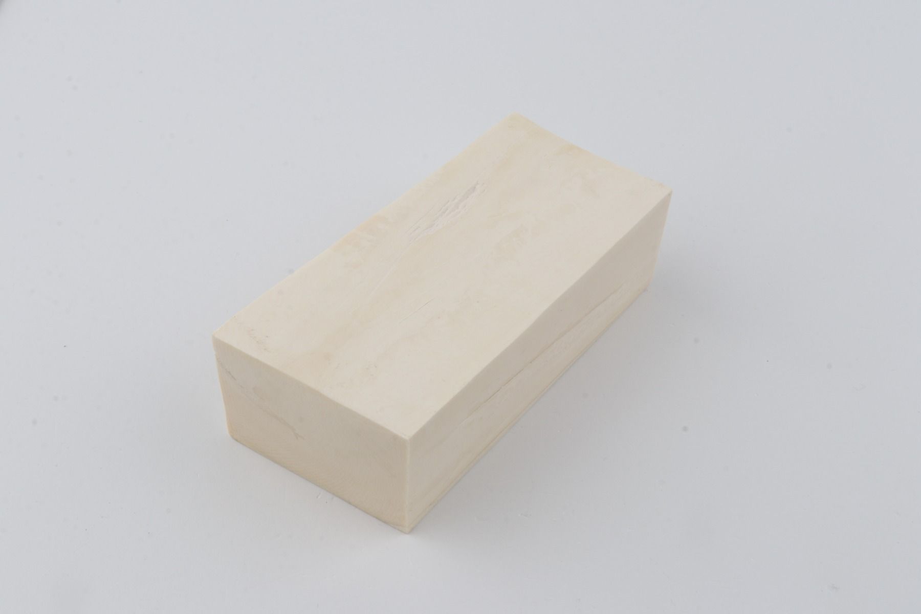 White mammoth ivory segment