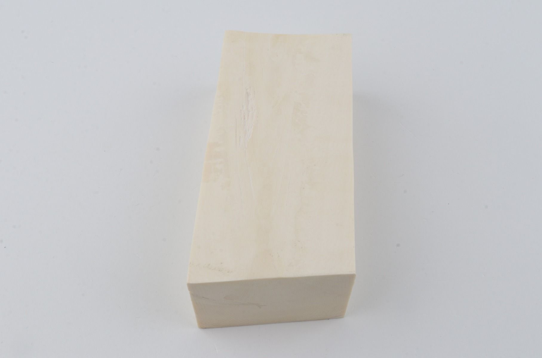 White mammoth ivory segment
