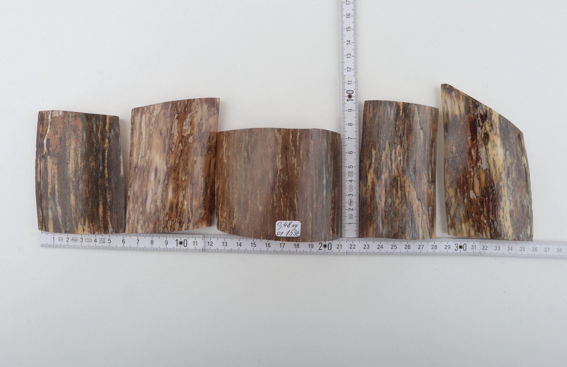 Natural mammoth bark pieces