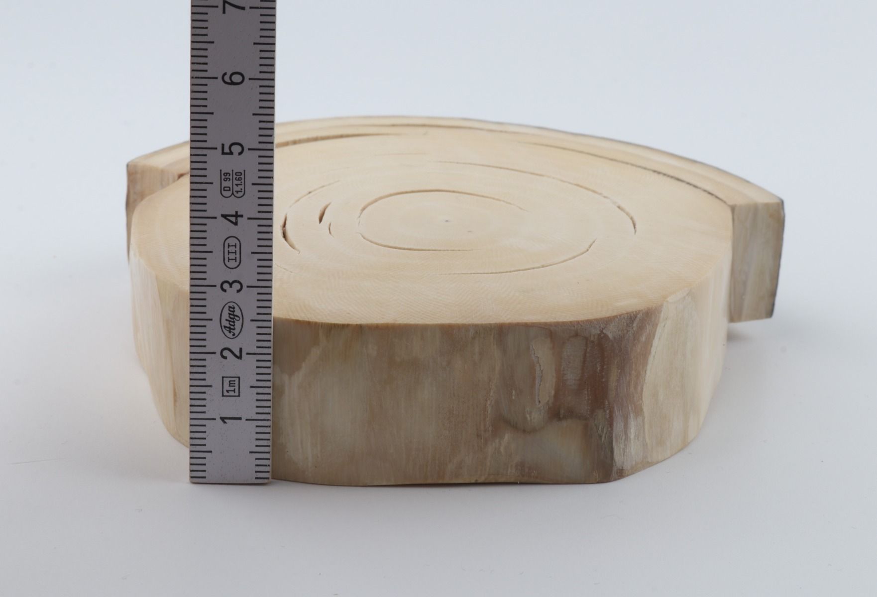 Round mammoth ivory piece