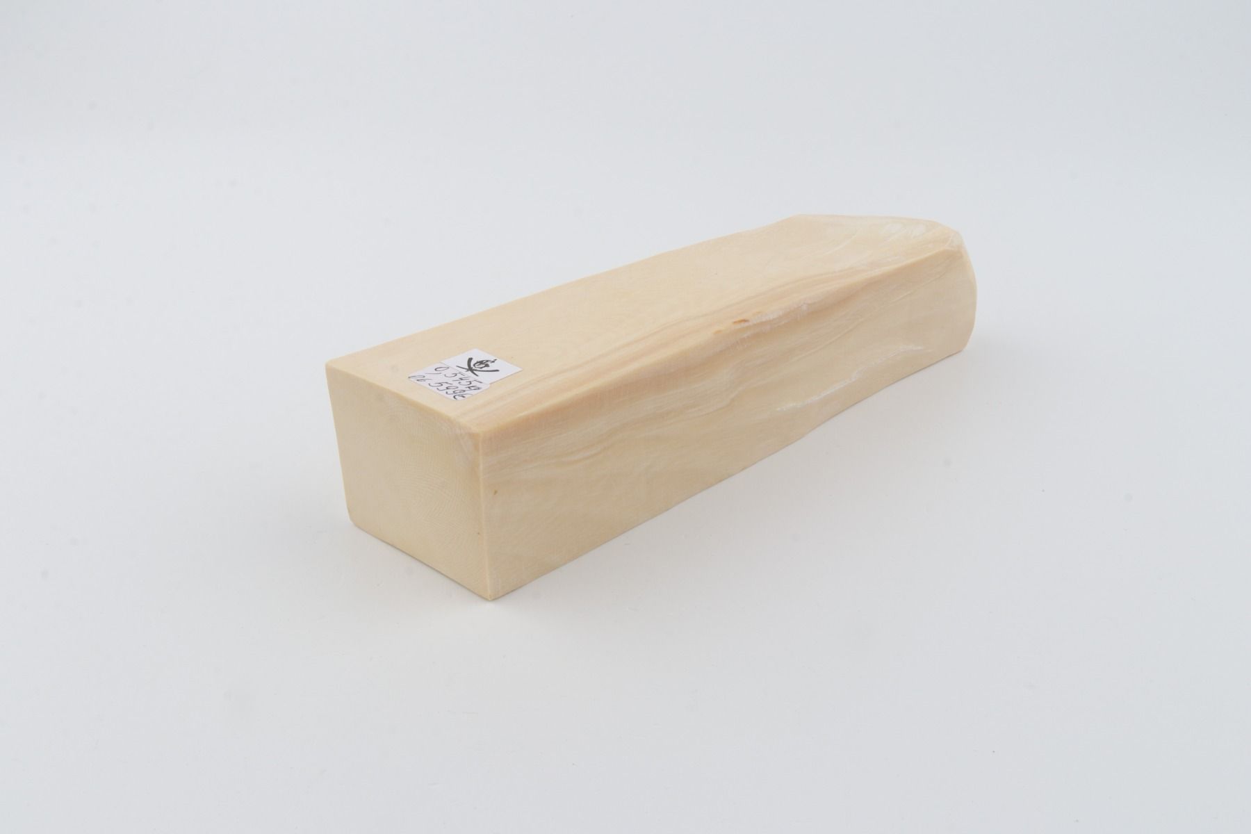 White mammoth ivory segment