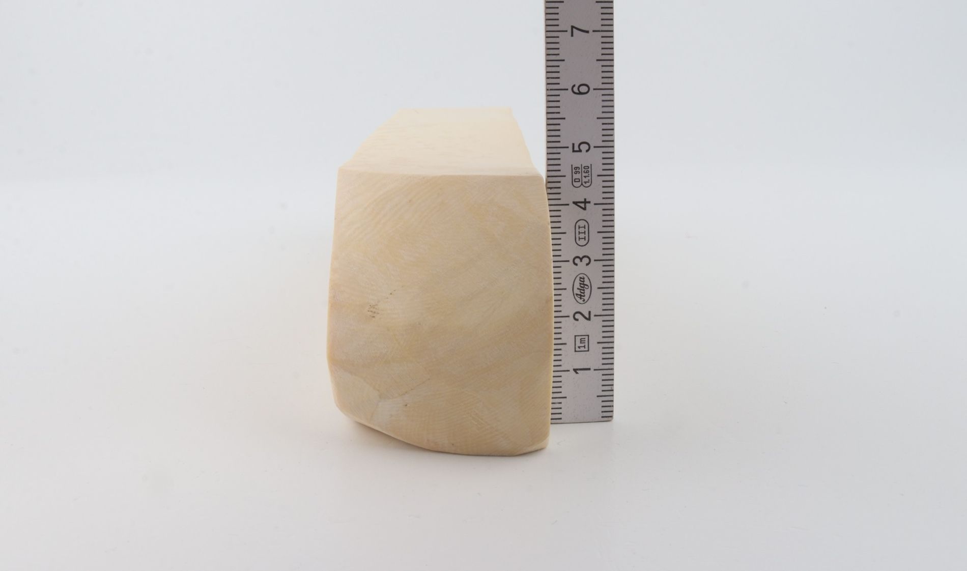 White mammoth ivory segment