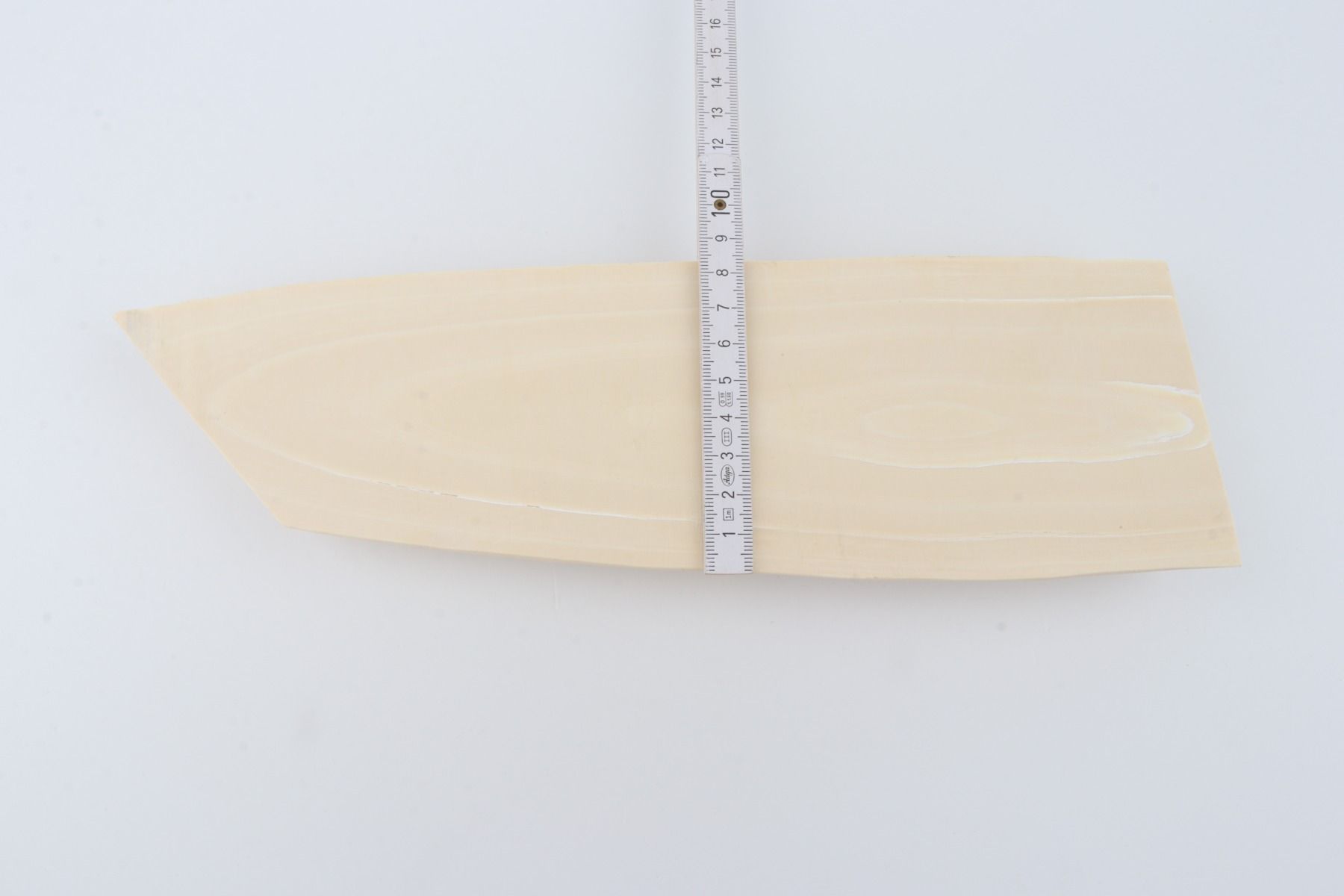 White mammoth ivory piece