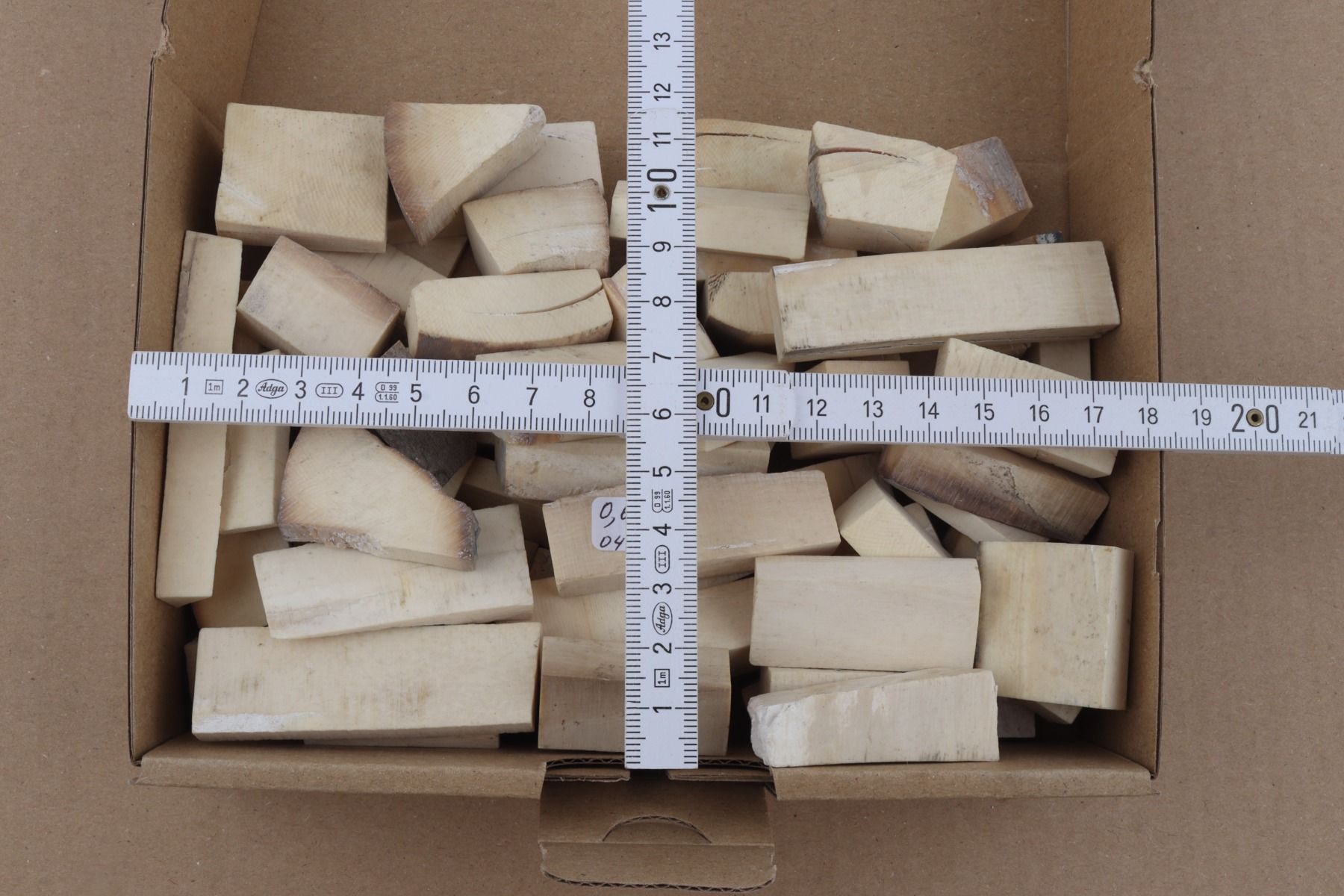 White mammoth ivory pieces