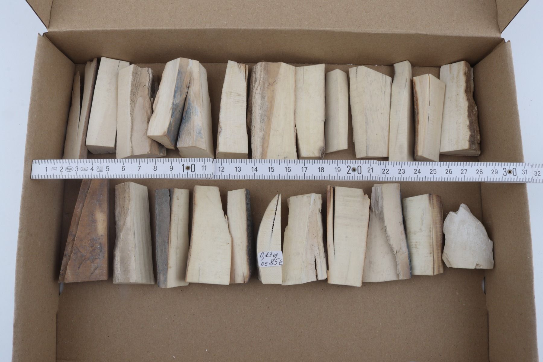 Raw mammoth ivory pieces
