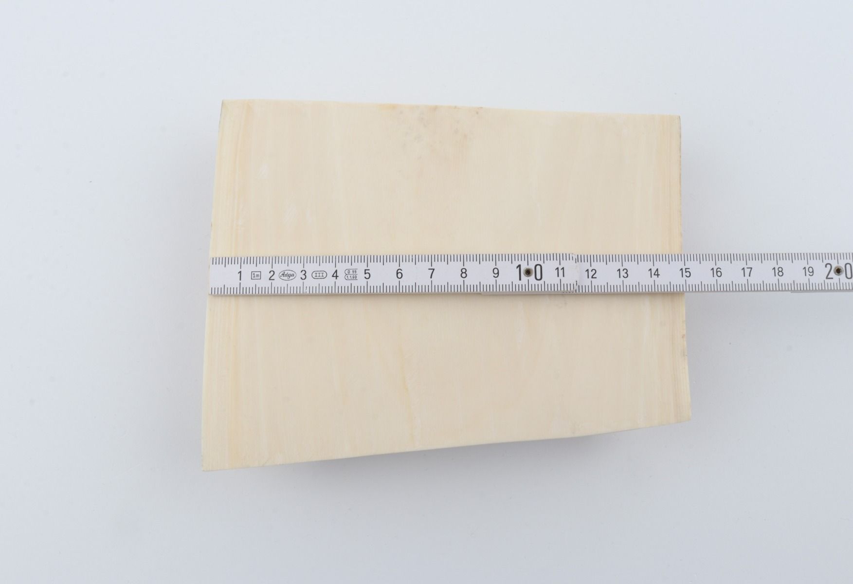 White mammoth ivory segment