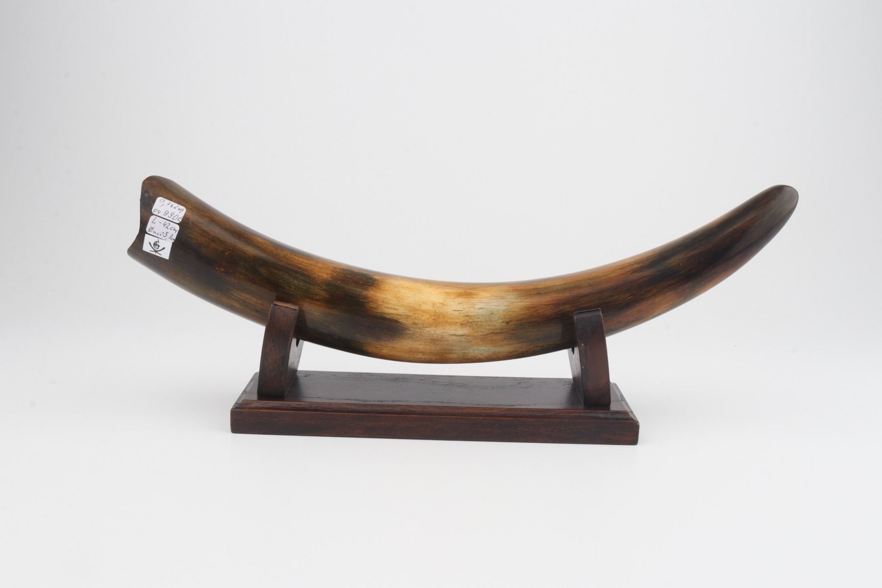 Restored mammoth tusk