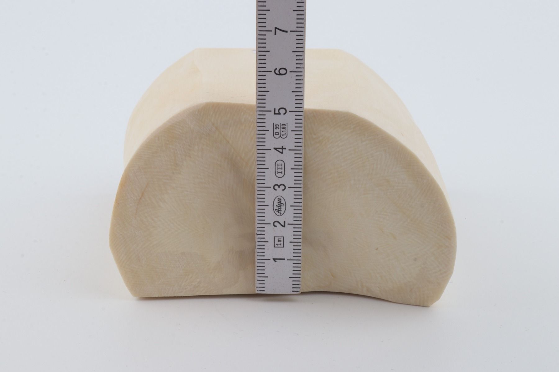White mammoth ivory segment