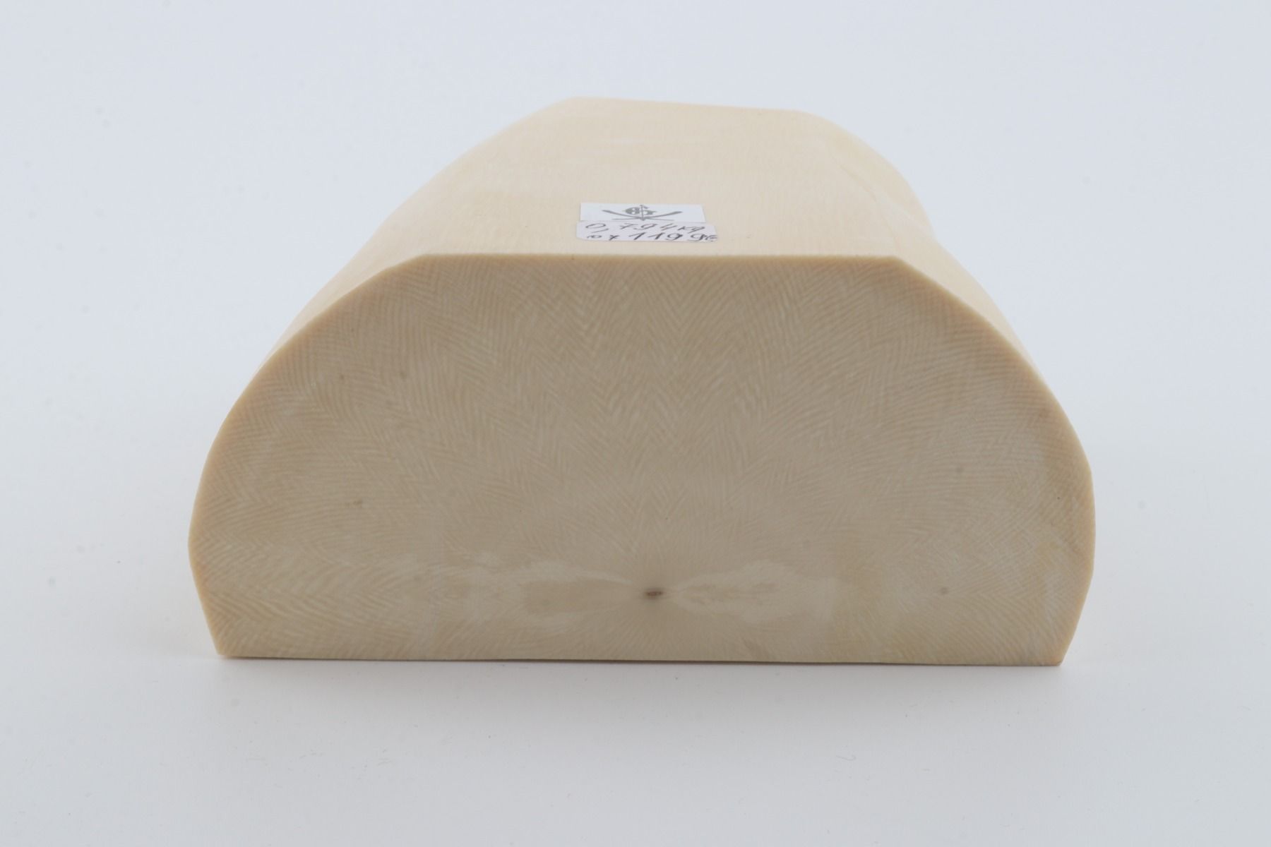 White mammoth ivory segment