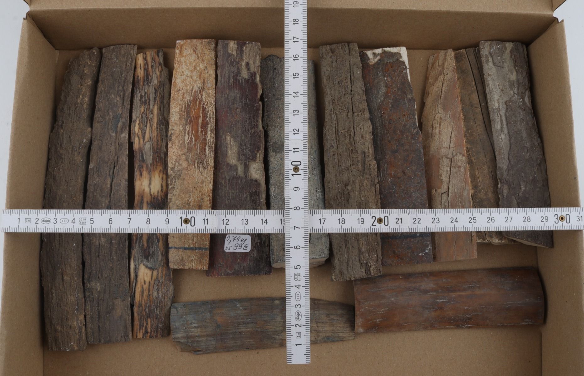 Untreated mammoth bark pieces