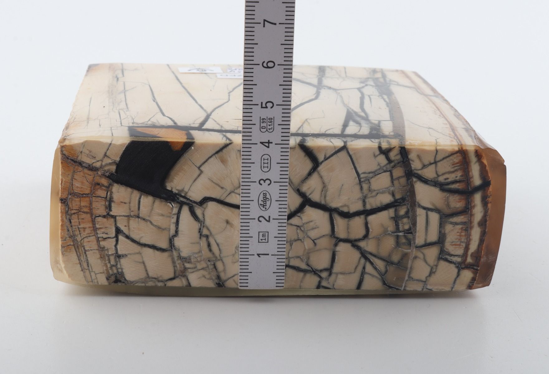 Stabilised mammoth ivory slab