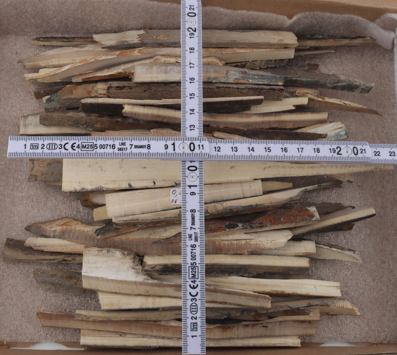 Natural mammoth ivory offcuts
