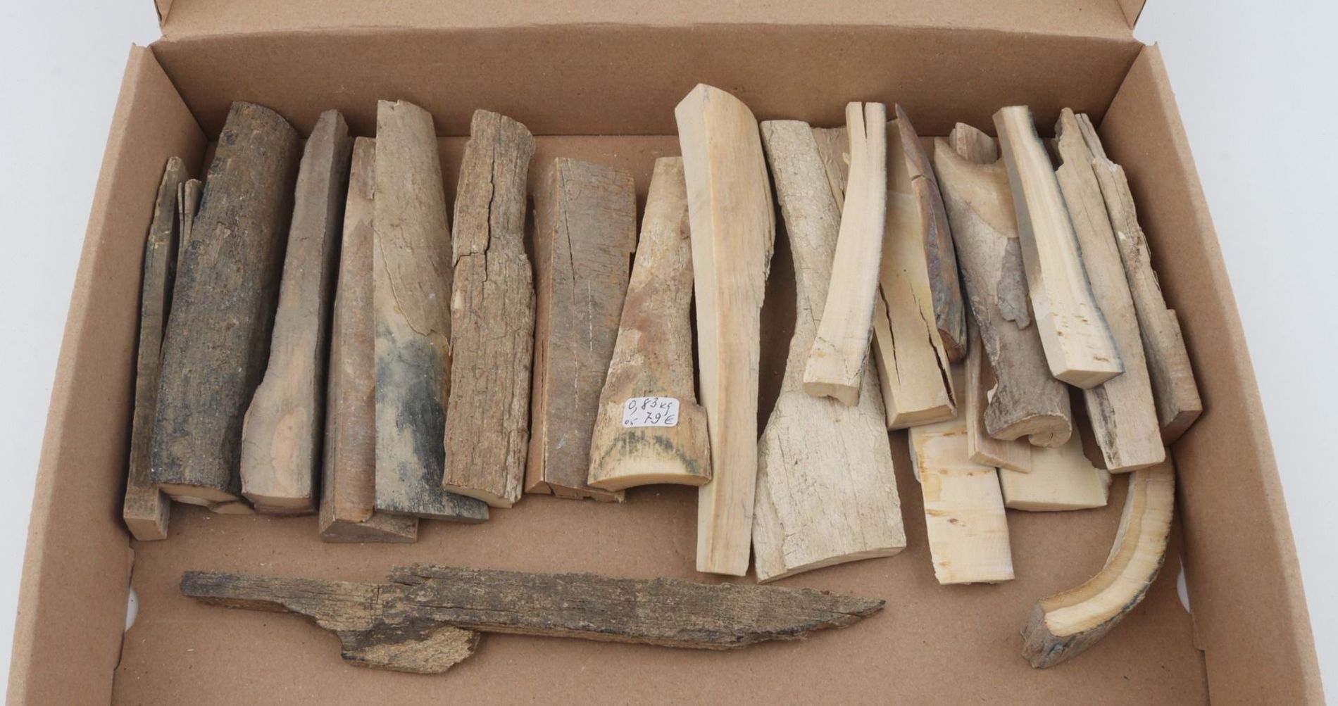 Untreated mammoth bark offcuts