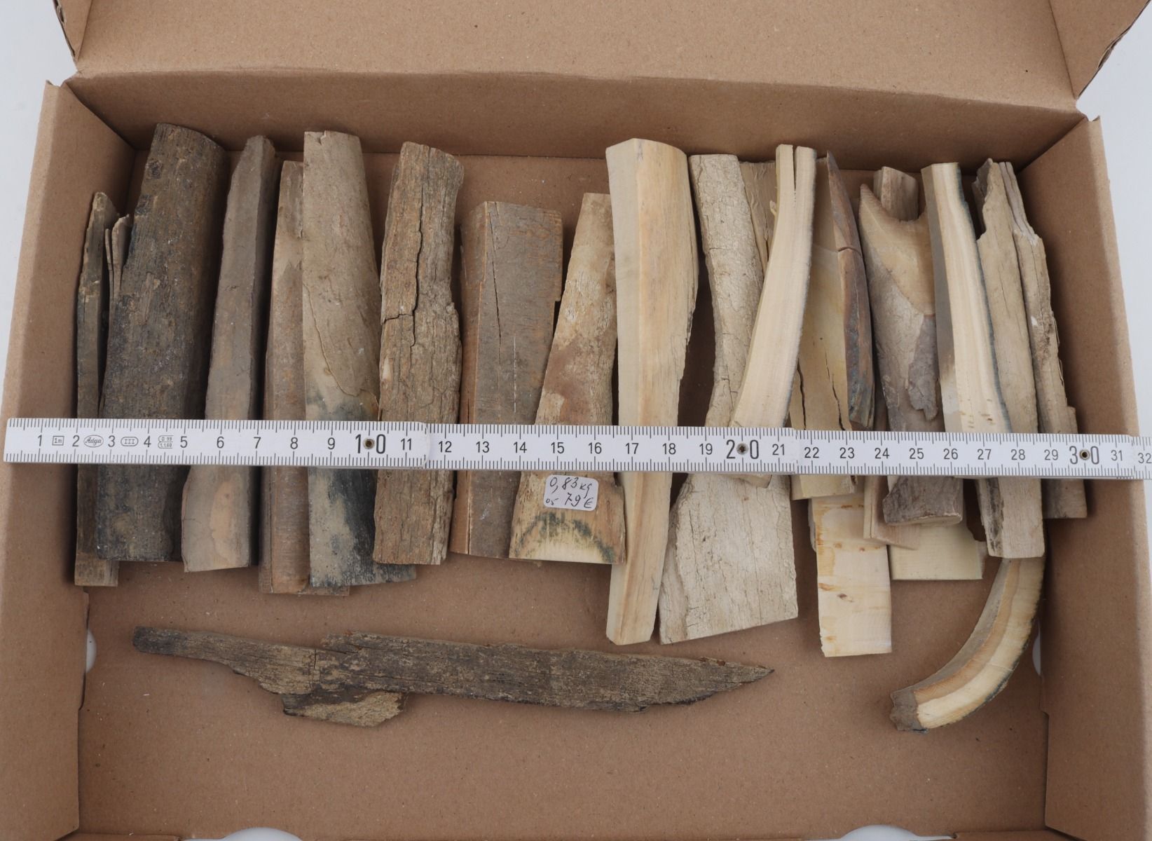 Untreated mammoth bark offcuts