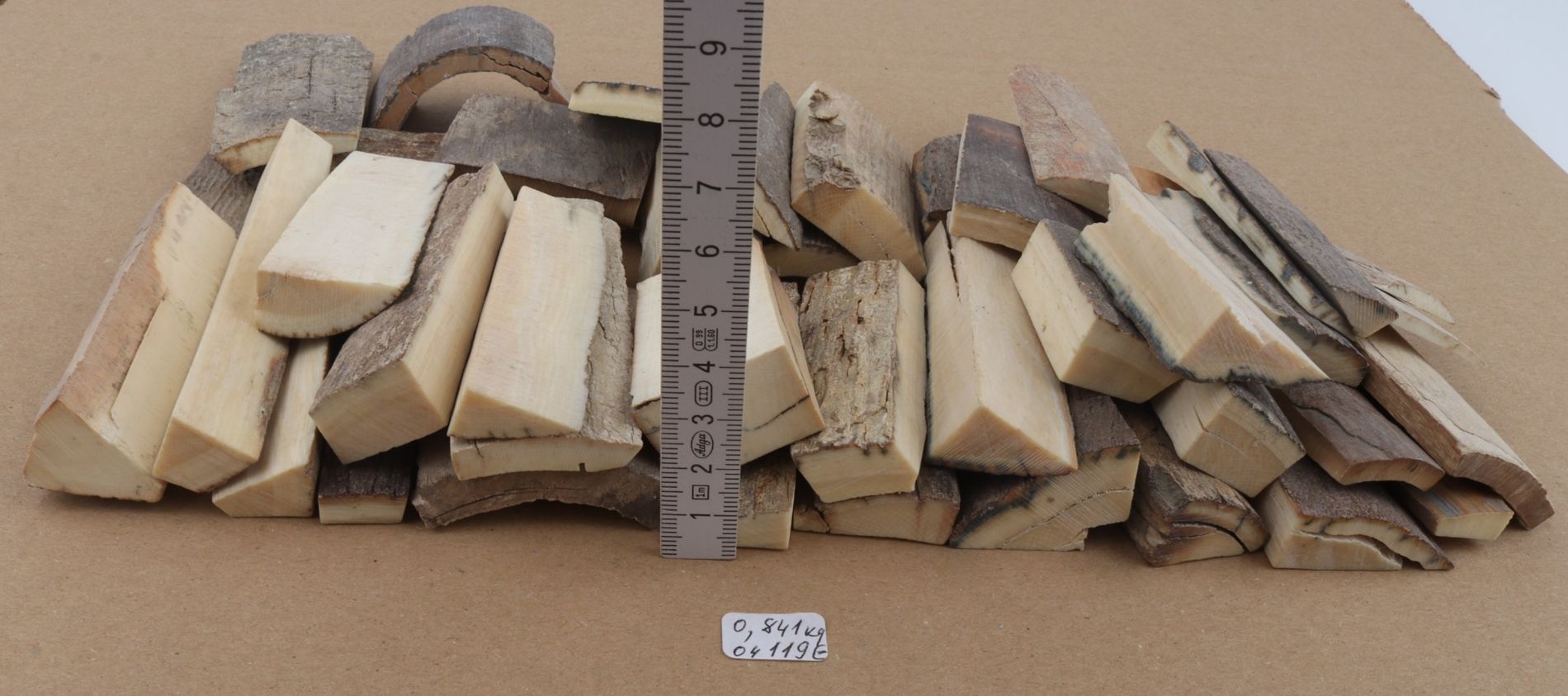 Untreated mammoth ivory offcuts