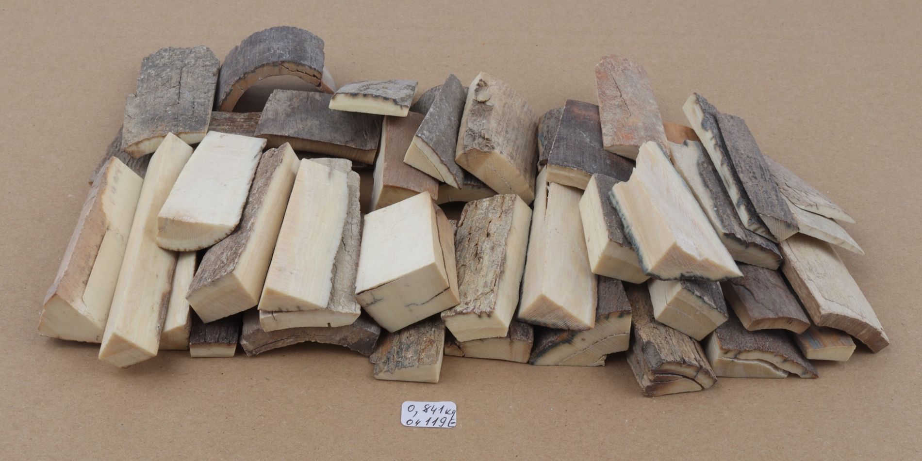 Untreated mammoth ivory offcuts
