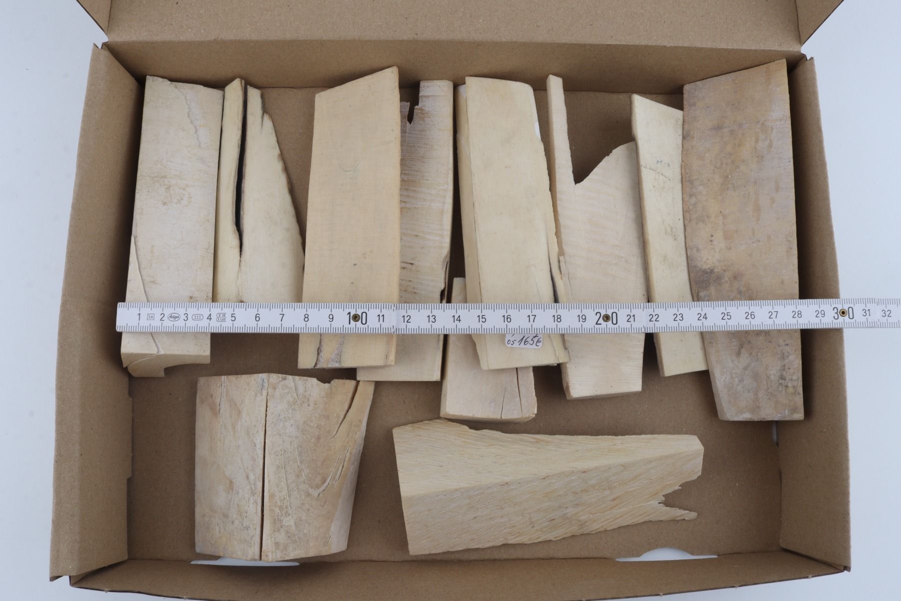 White mammoth ivory offcuts