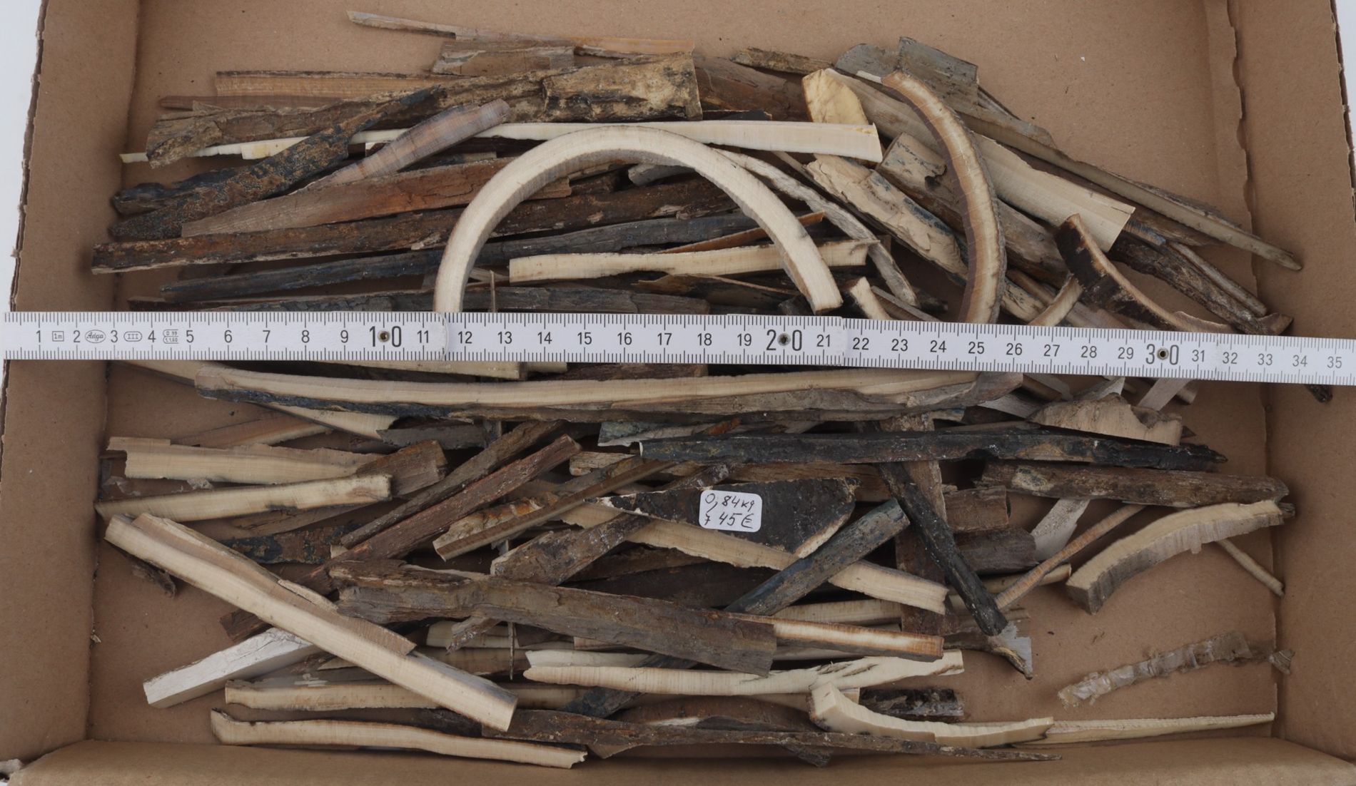 Untreated mammoth ivory offcuts