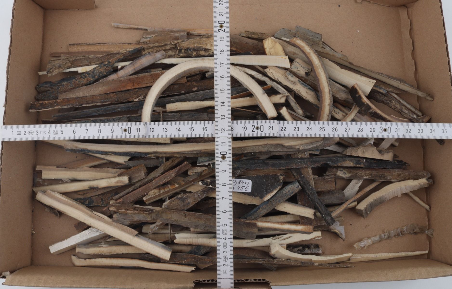 Untreated mammoth ivory offcuts