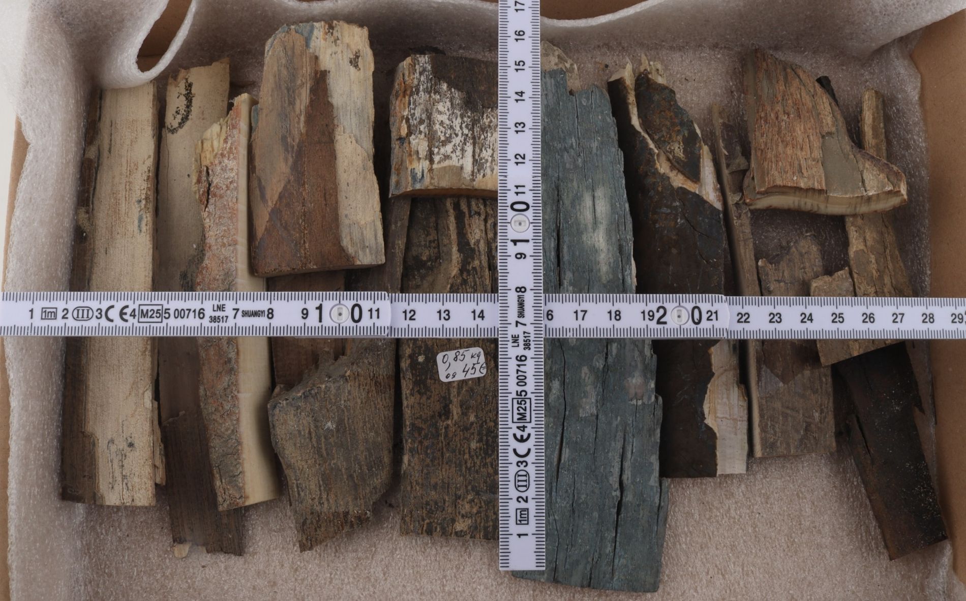 Raw mammoth ivory pieces