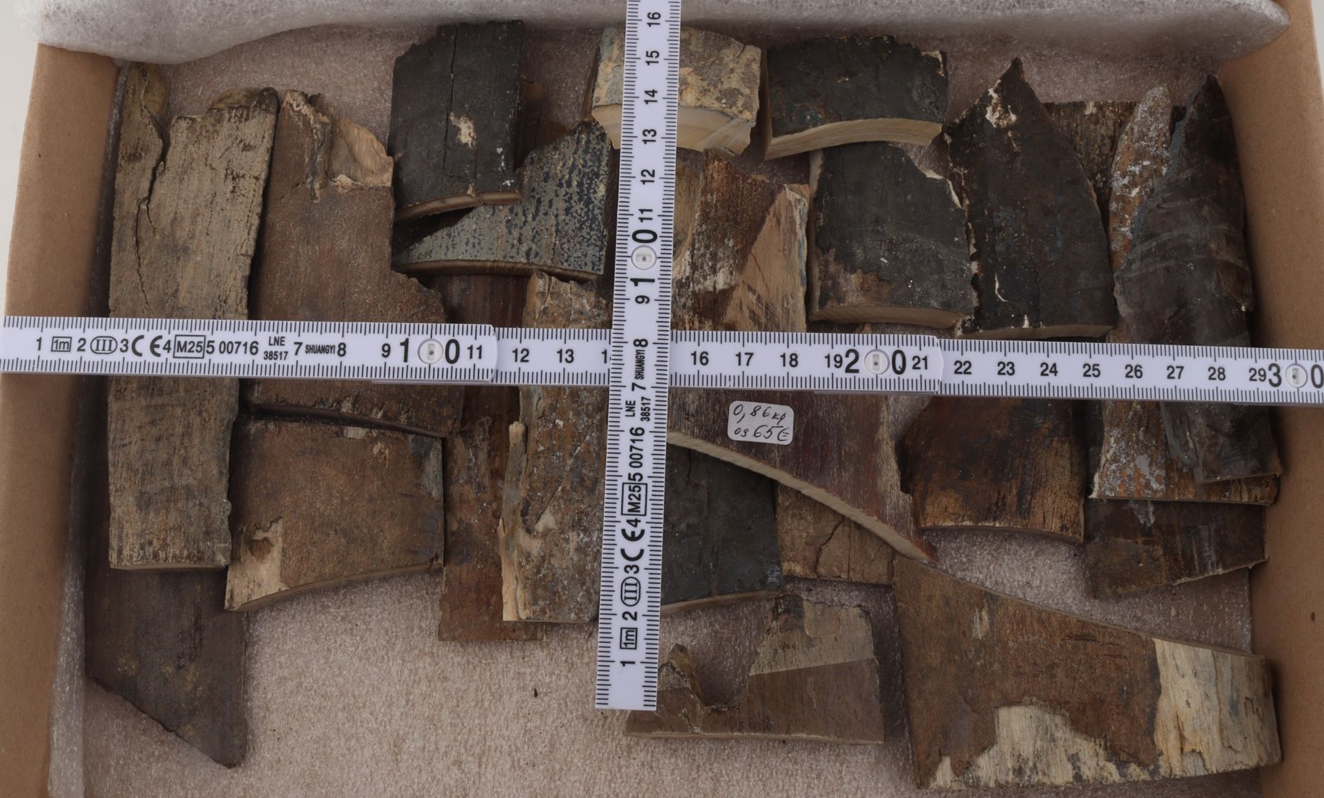 Untreated mammoth bark pieces