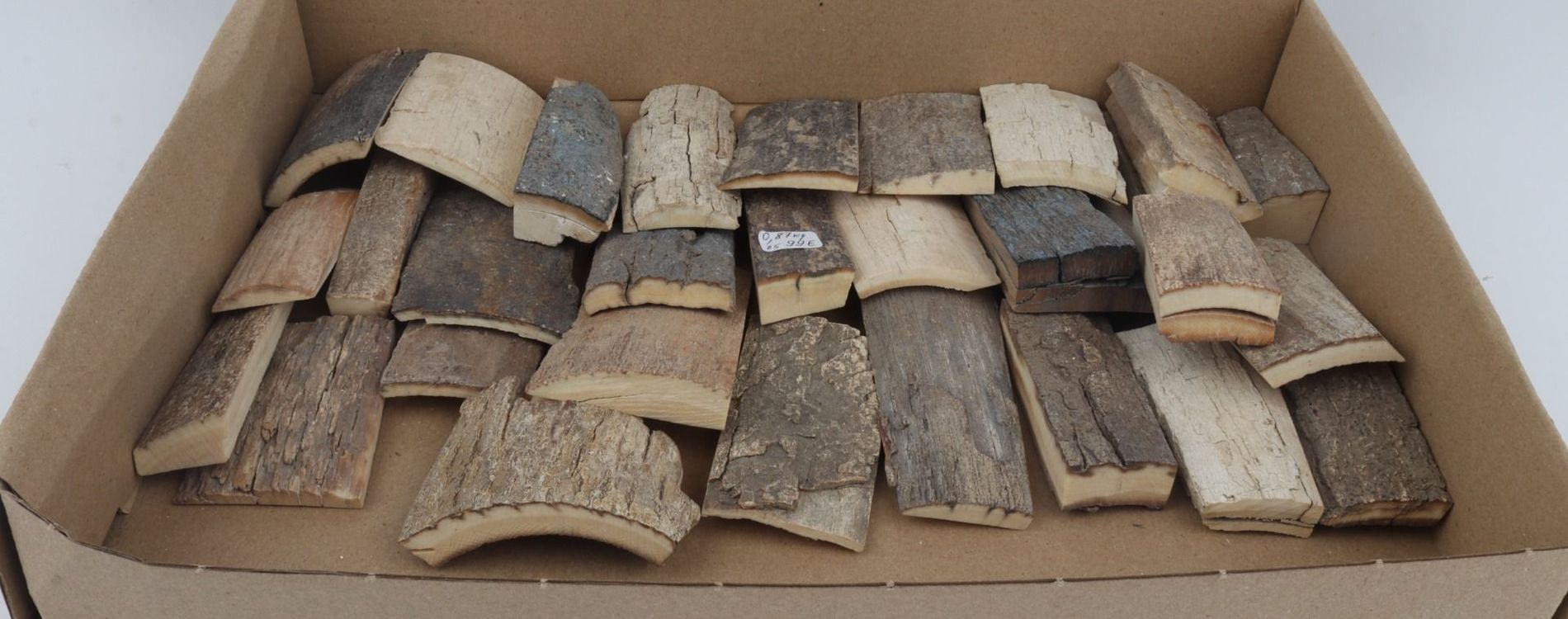 Raw mammoth bark pieces
