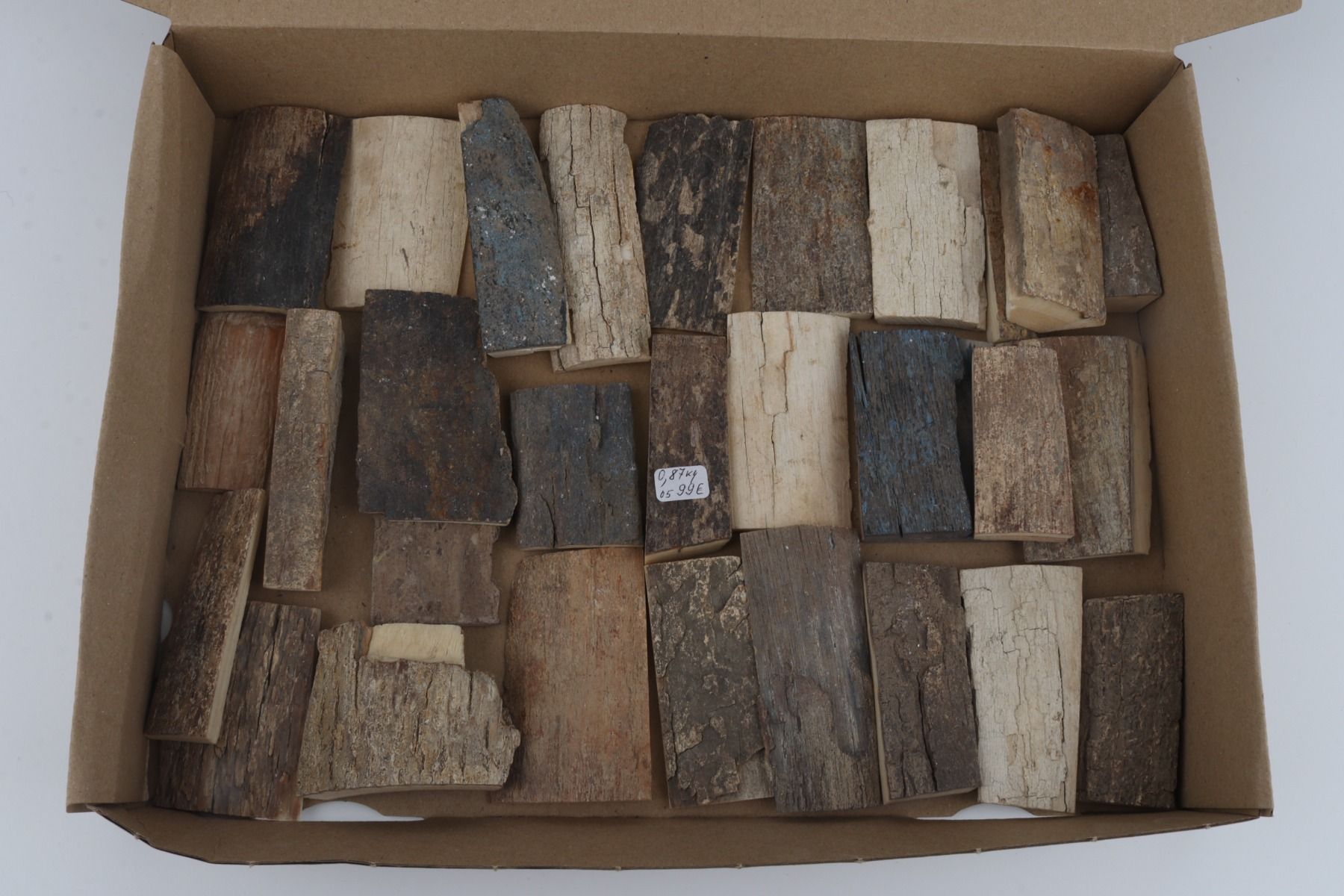 Raw mammoth bark pieces
