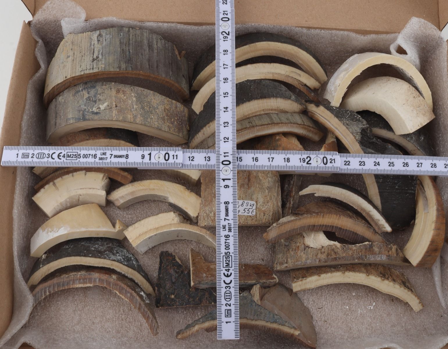 Raw mammoth ivory pieces
