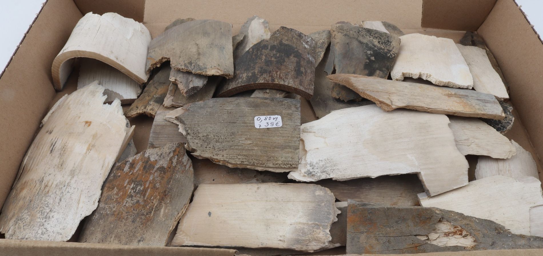 Raw mammoth ivory offcuts