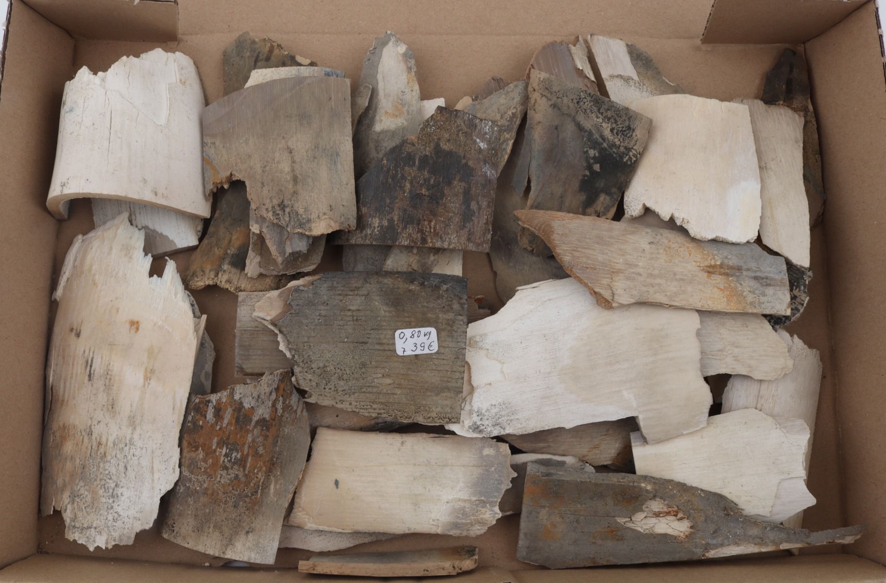 Raw mammoth ivory offcuts
