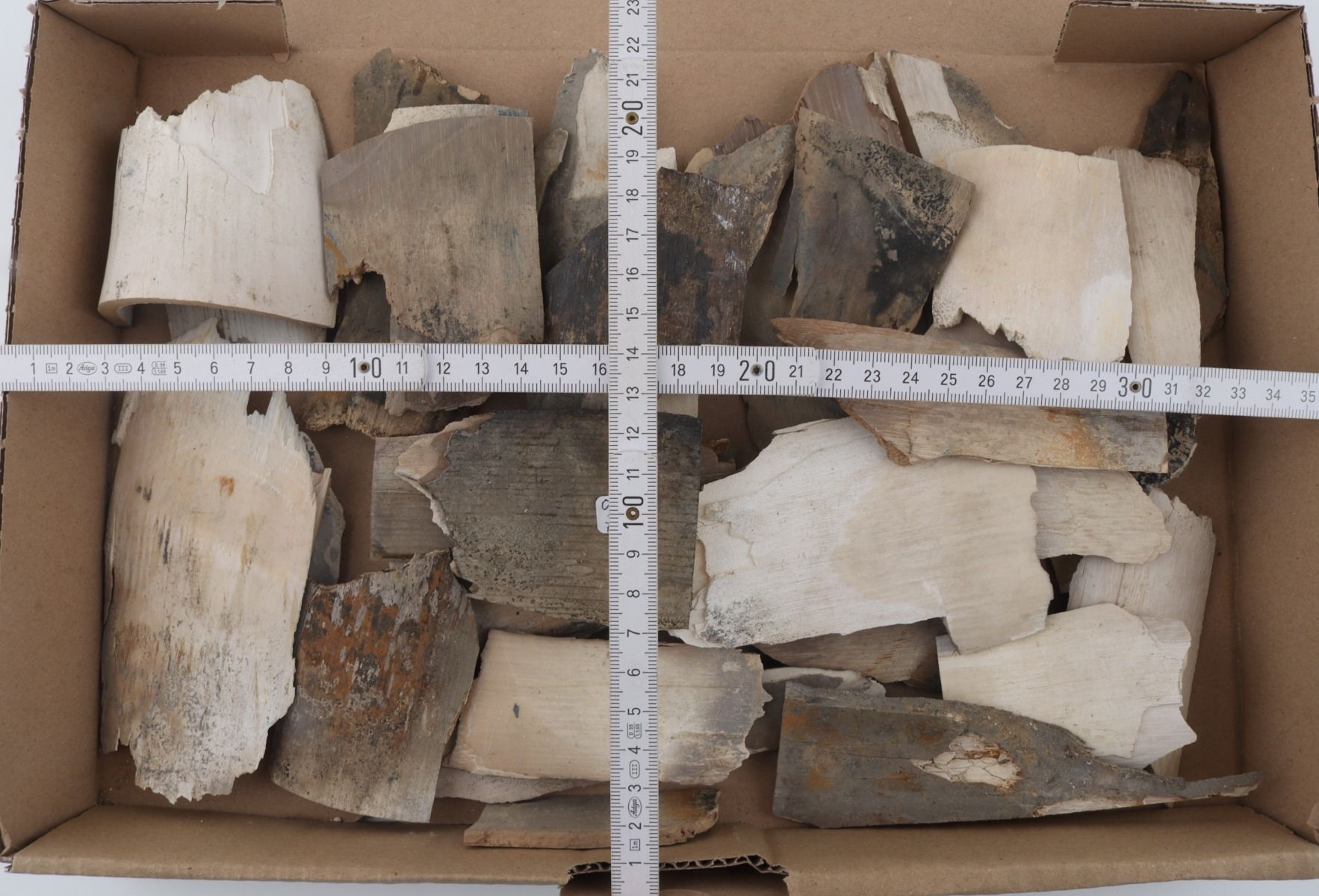 Raw mammoth ivory offcuts