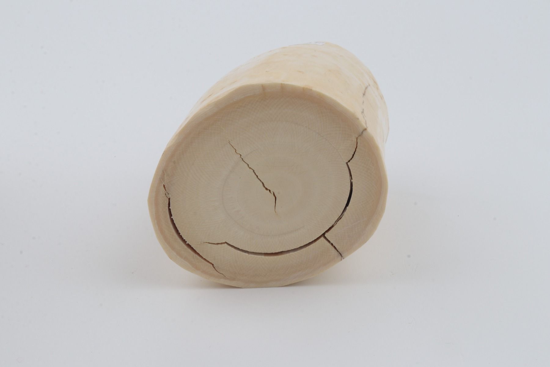 Round mammoth tusk piece