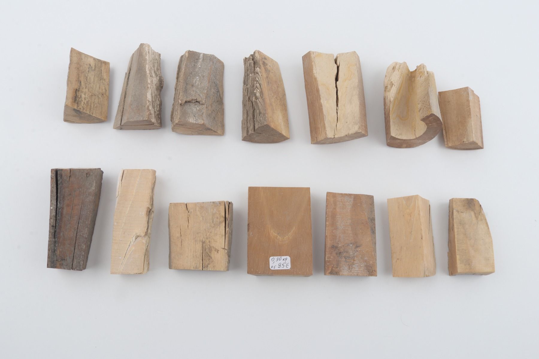 Untreated mammoth ivory pieces